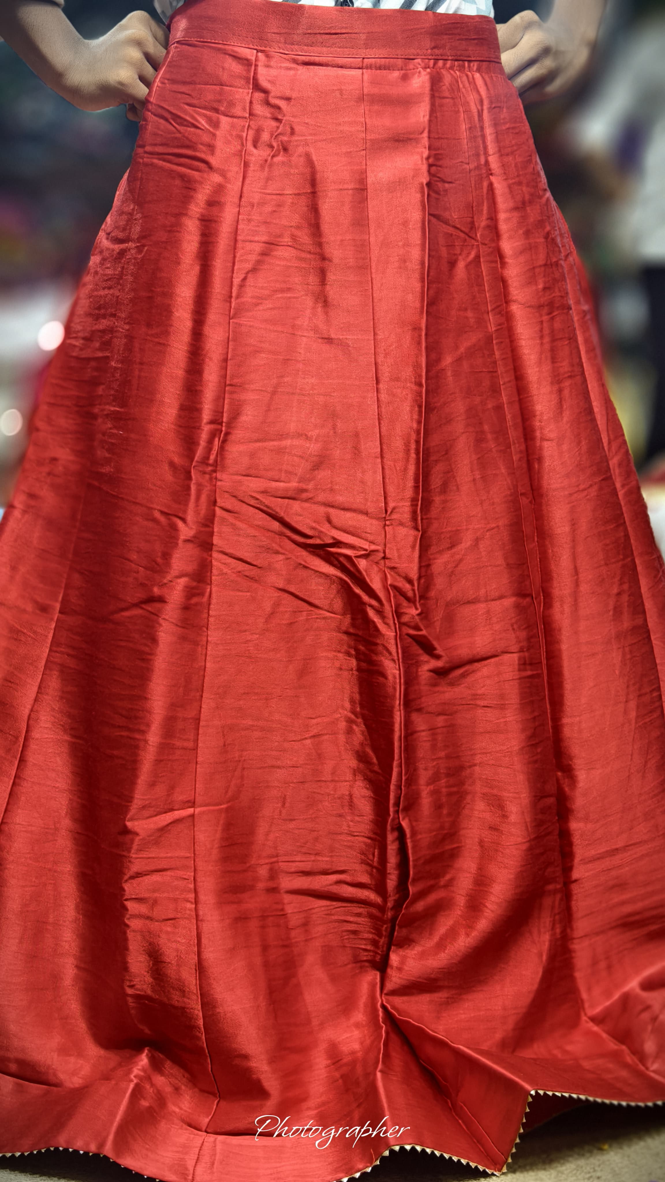 Pure Mashru Gaji Silk Plain Ghagraa With Blouse