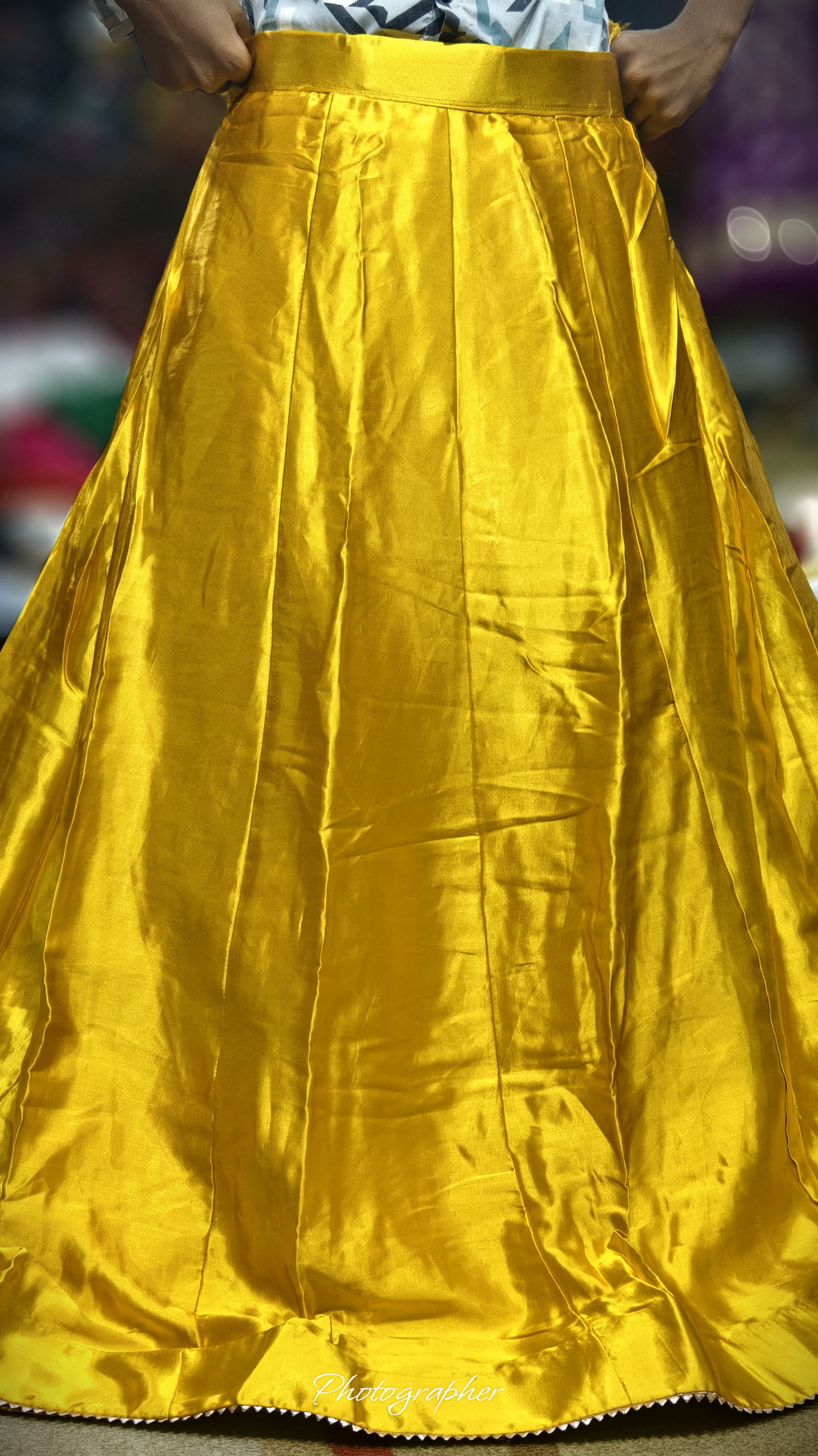 Pure Mashru Gaji Silk Plain Ghagraa With Blouse