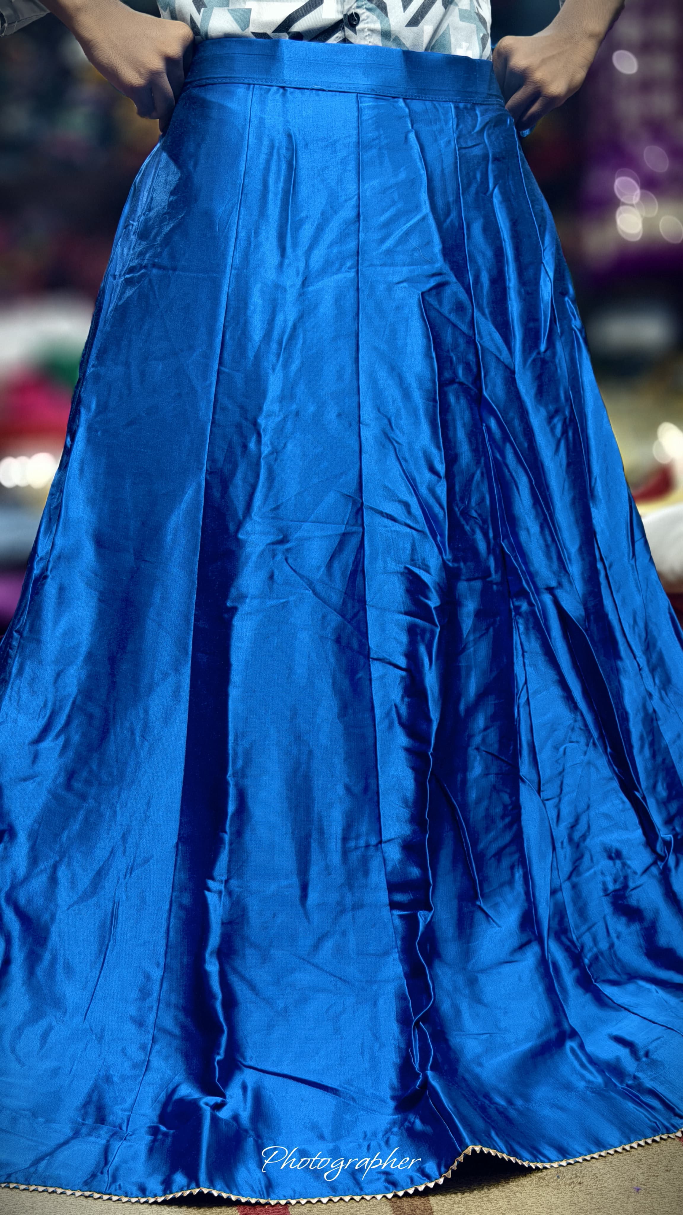 Pure Mashru Gaji Silk Plain Ghagraa With Blouse