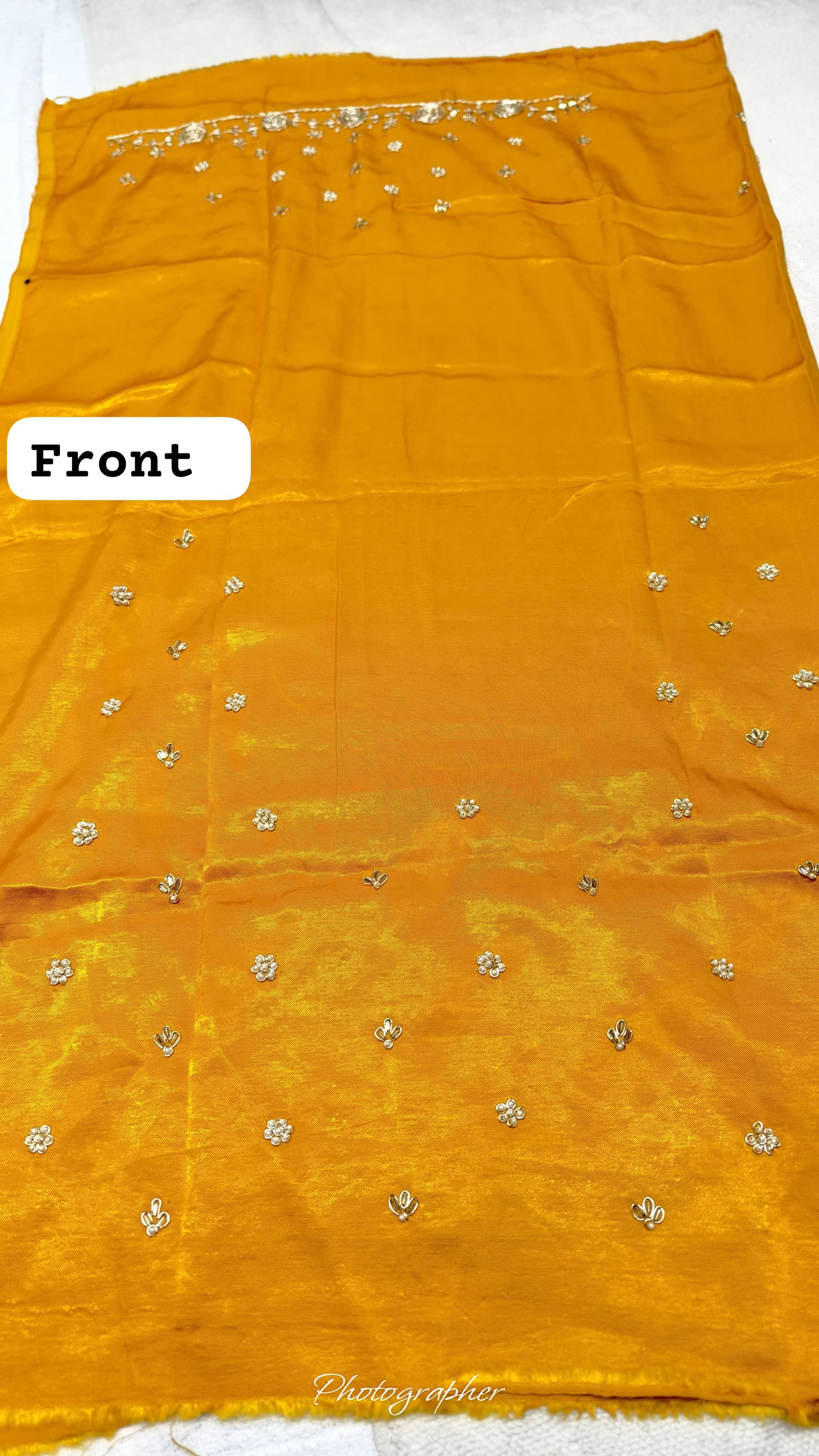 Pure Masru Gaji Silk Blouse Piece With Pearl Jardoshi Work