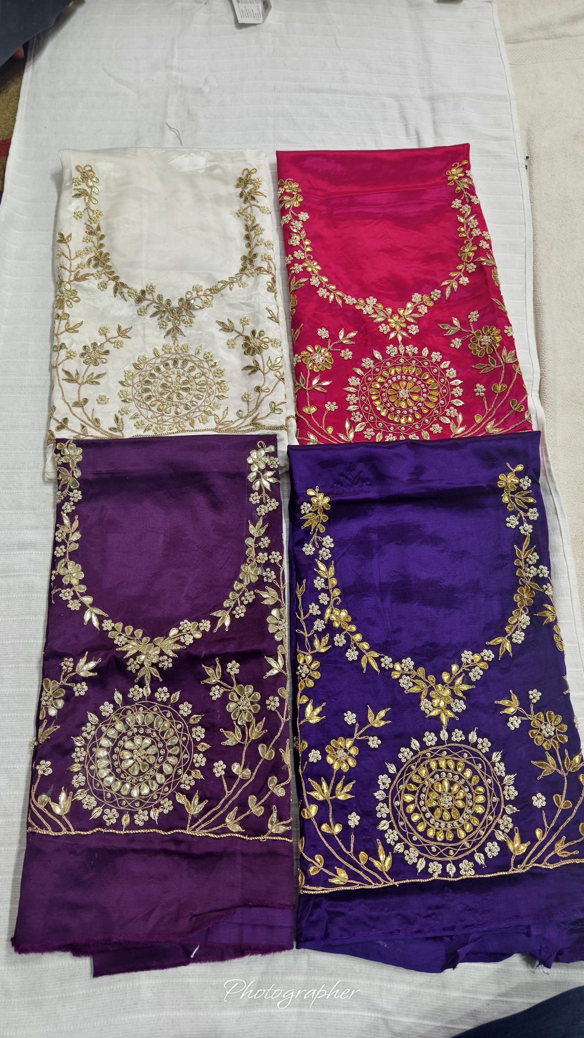 Pure Masru Gaji Silk Blouse Piece With Pearl Jardoshi Work Hand Work Blouse
