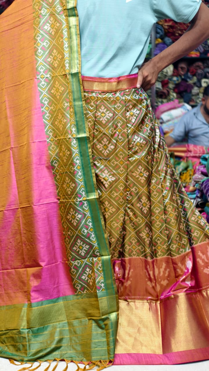 Pure Original Rajkoti Patola Silk Full Pair