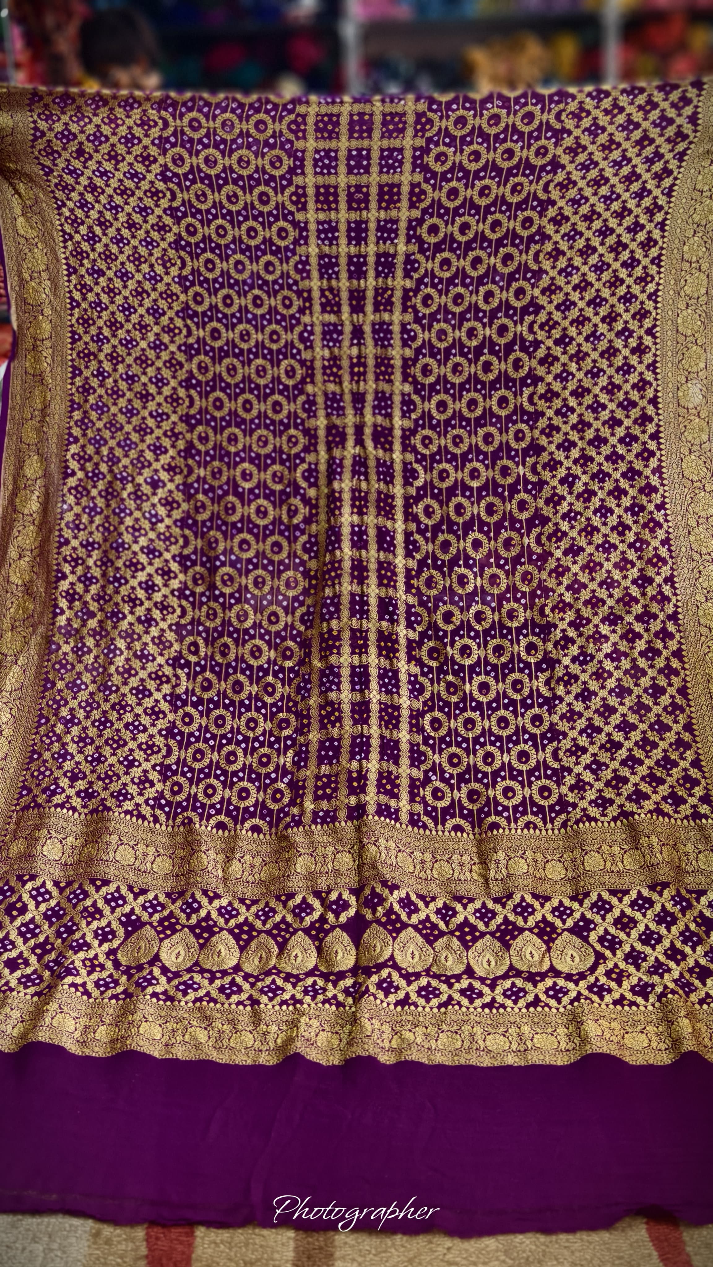 Pure Banarasi Georgette Real Neem Zari Upada Dupatta