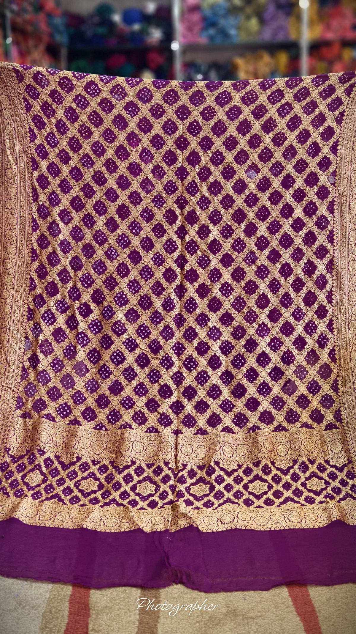 Pure Banarasi Georgette Real Neem Zari Upada Dupatta