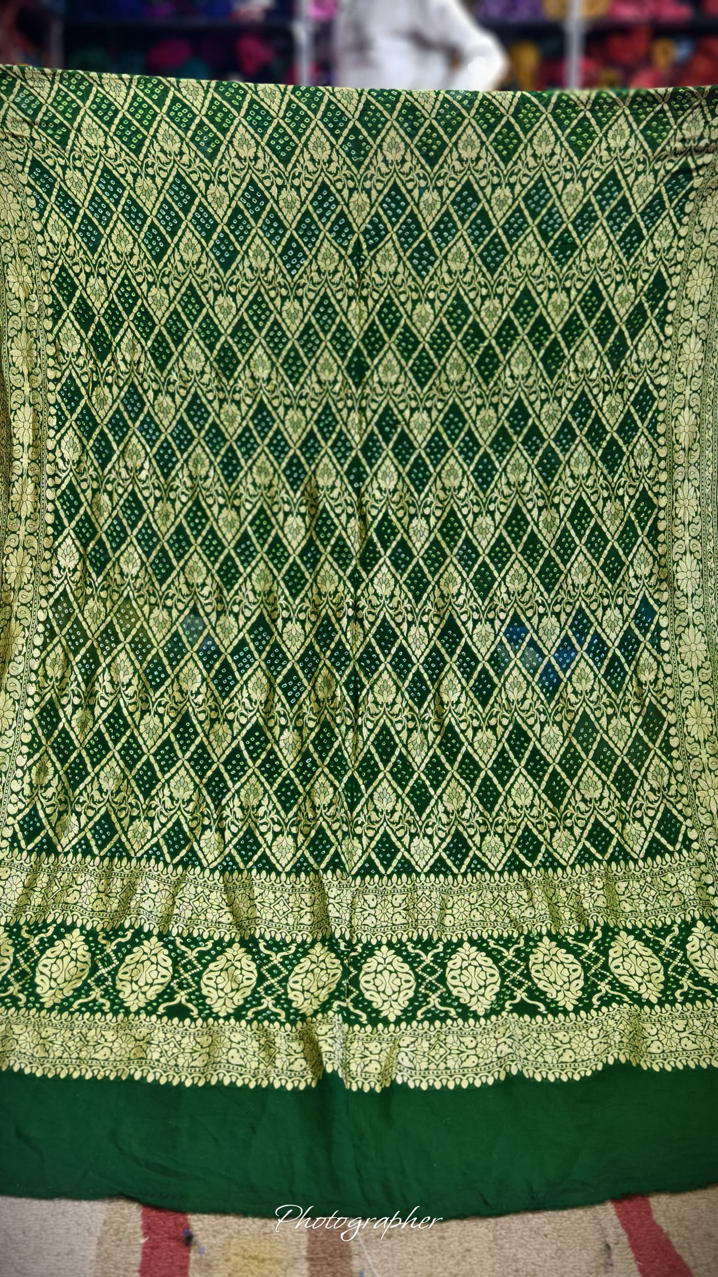 Pure Banarasi Georgette Real Neem Zari Upada Dupatta