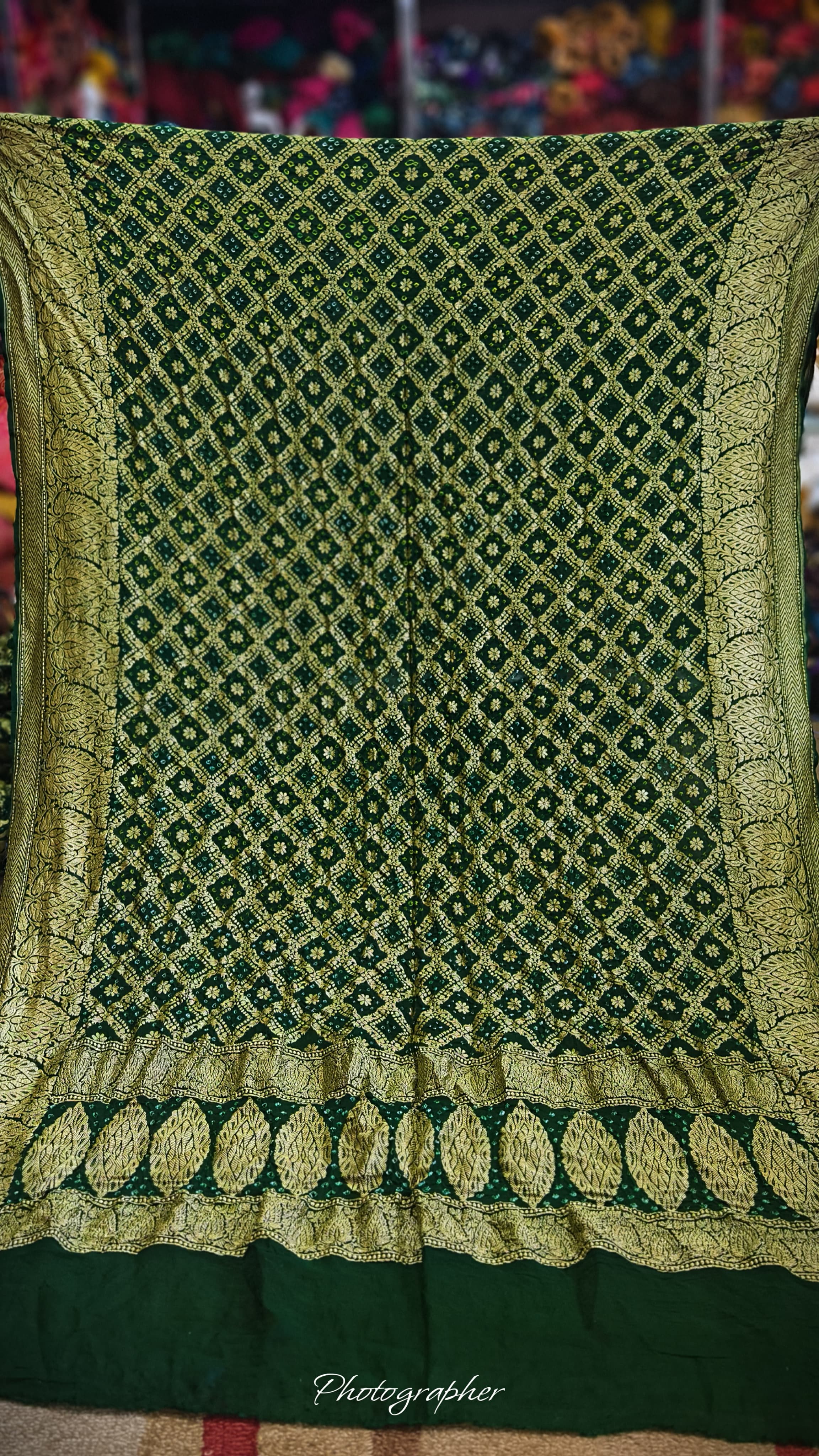 Pure Banarasi Georgette Real Neem Zari Upada Dupatta