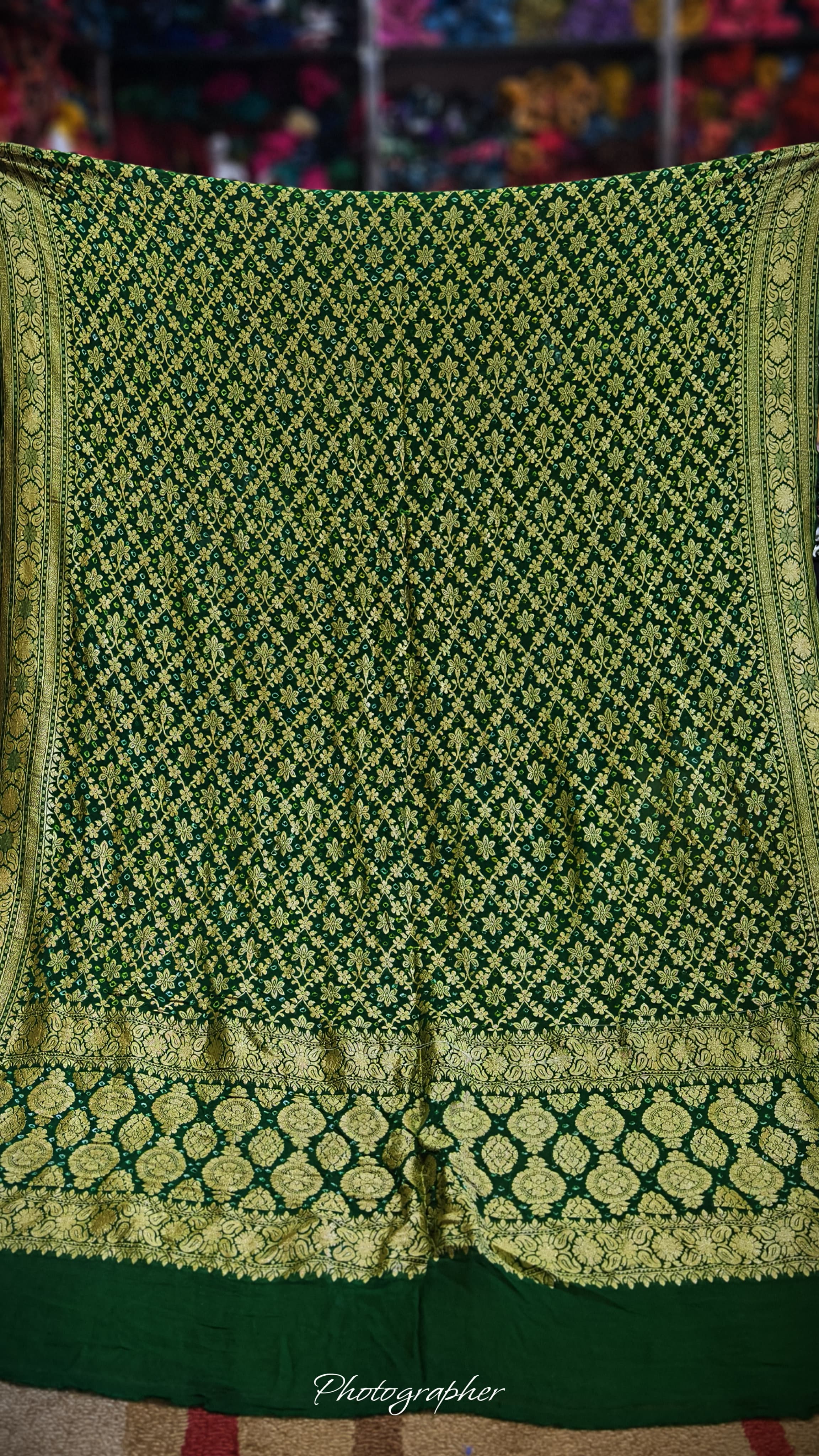 Pure Banarasi Georgette Real Neem Zari Upada Dupatta