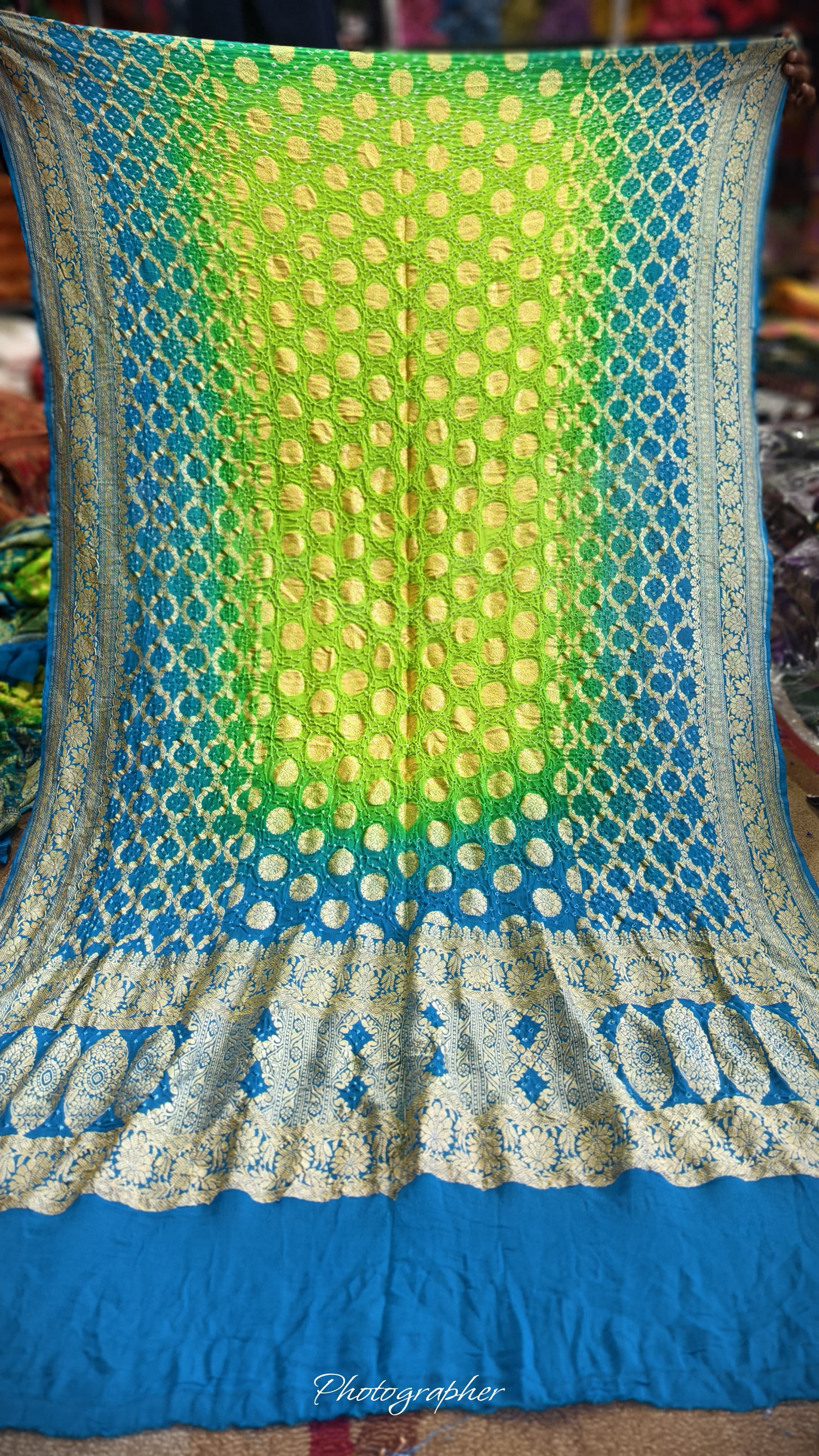 Pure Banarasi Georgette Real Neem Zari Upada Dupatta