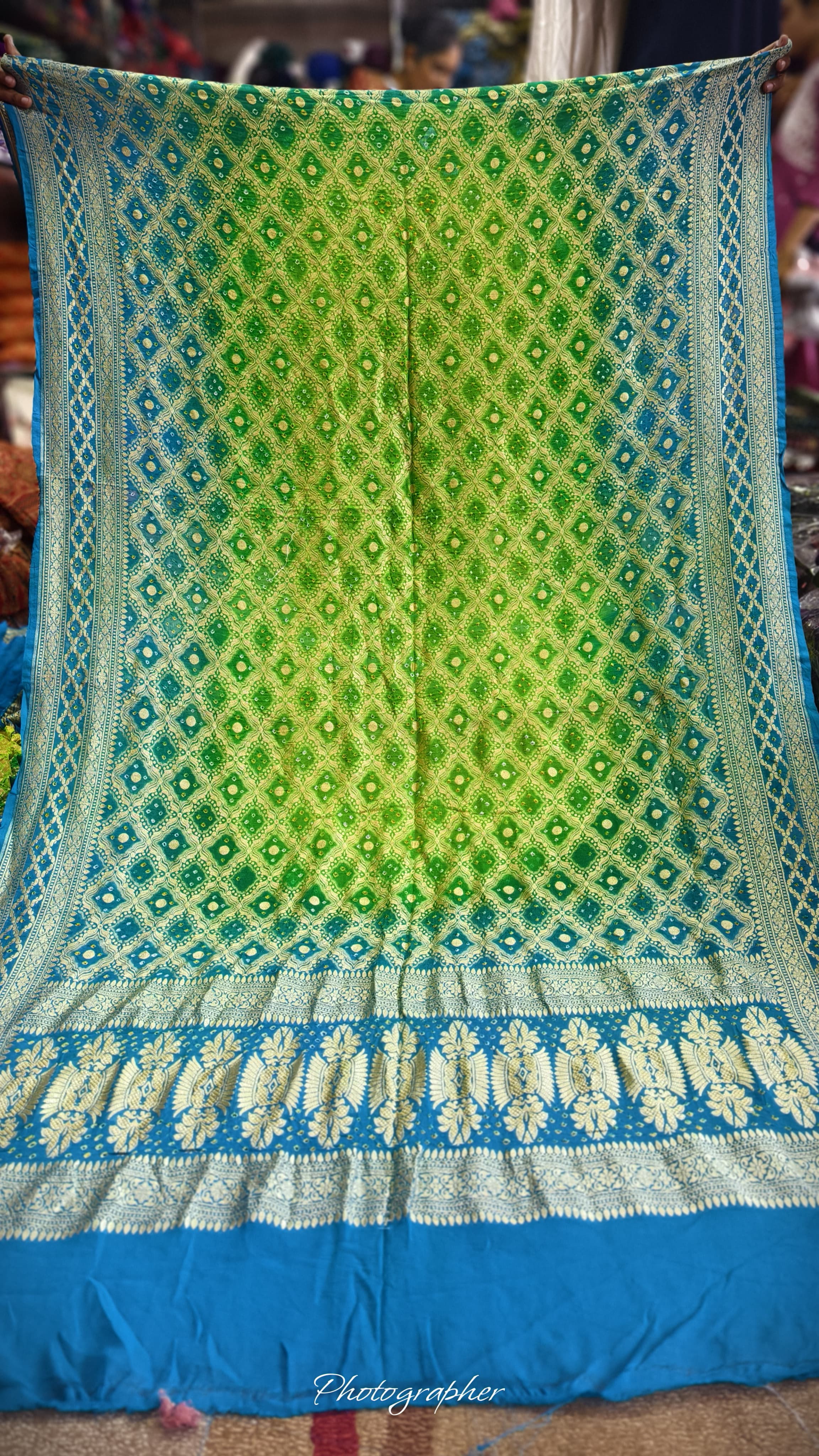 Pure Banarasi Georgette Real Neem Zari Upada Dupatta