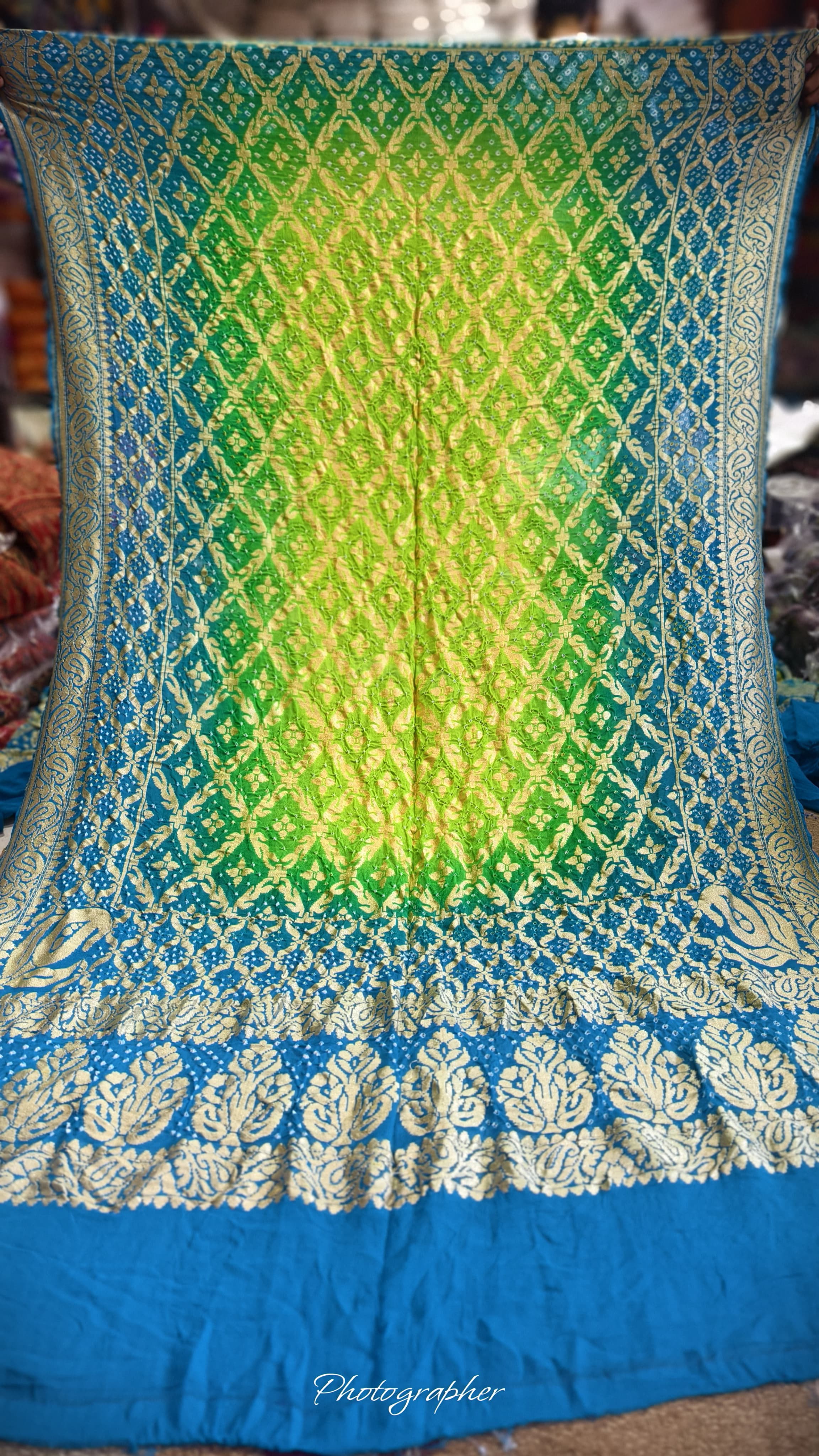 Pure Banarasi Georgette Real Neem Zari Upada Dupatta