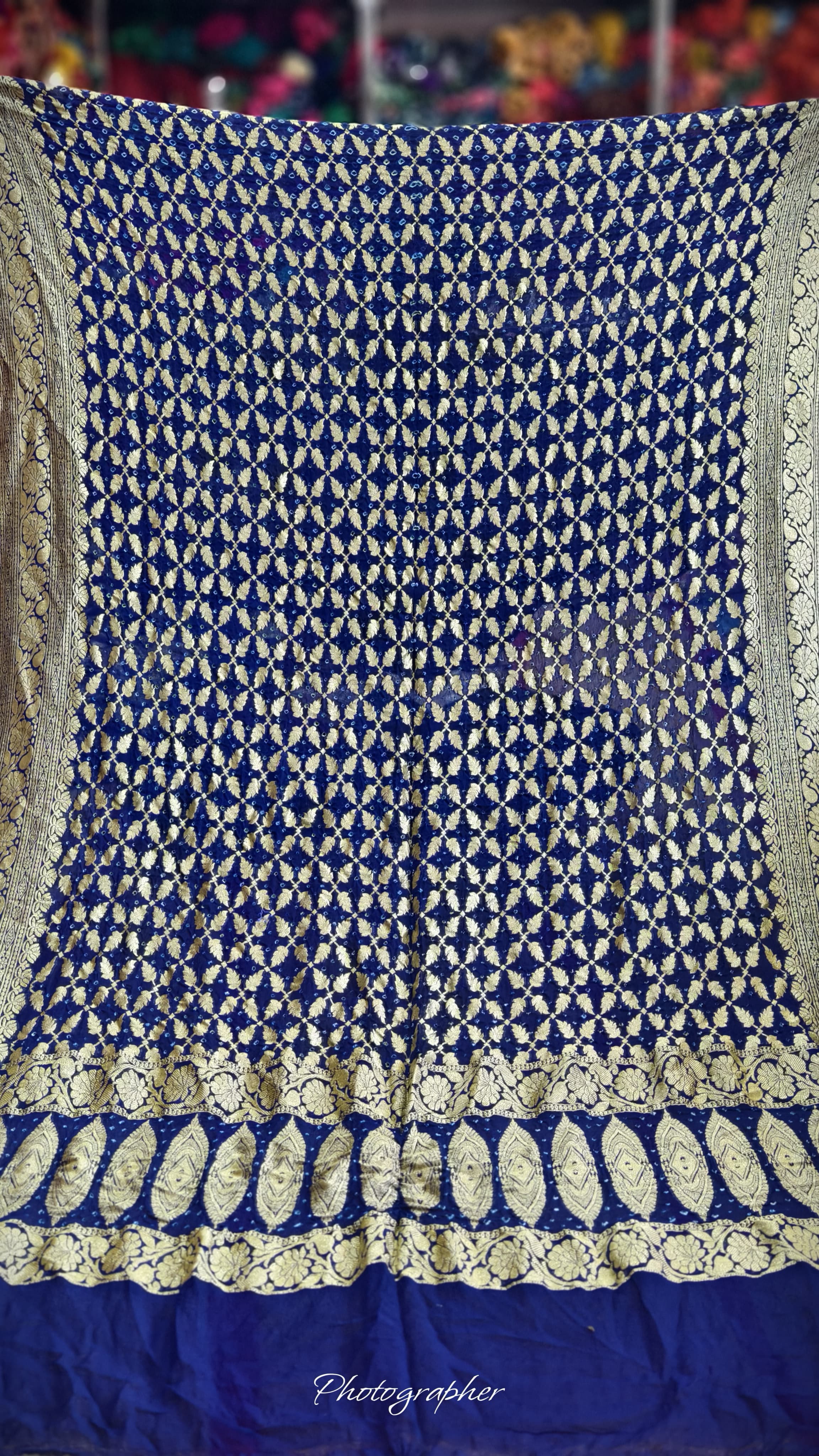 Pure Banarasi Georgette Real Neem Zari Upada Dupatta