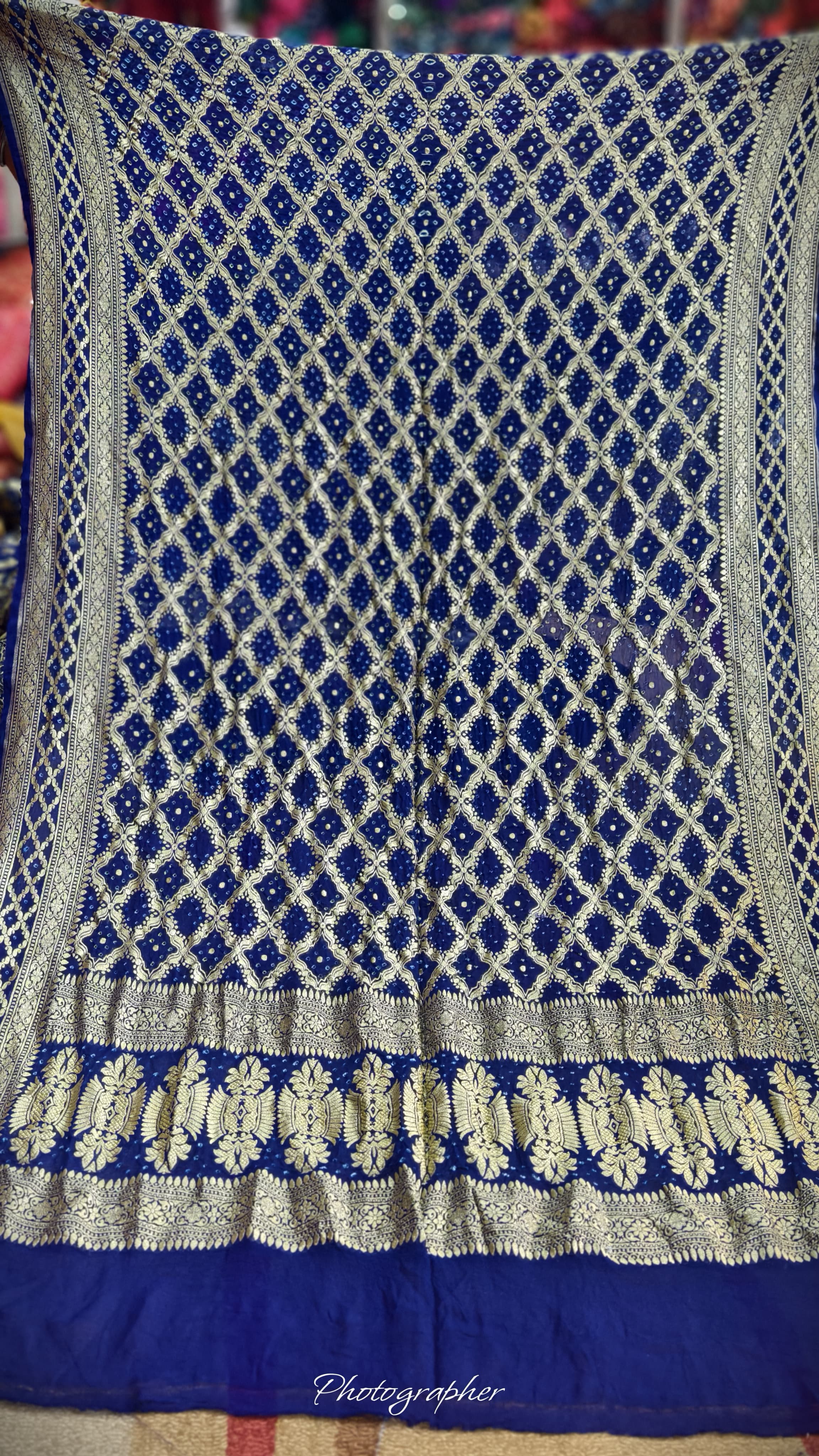 Pure Banarasi Georgette Real Neem Zari Upada Dupatta