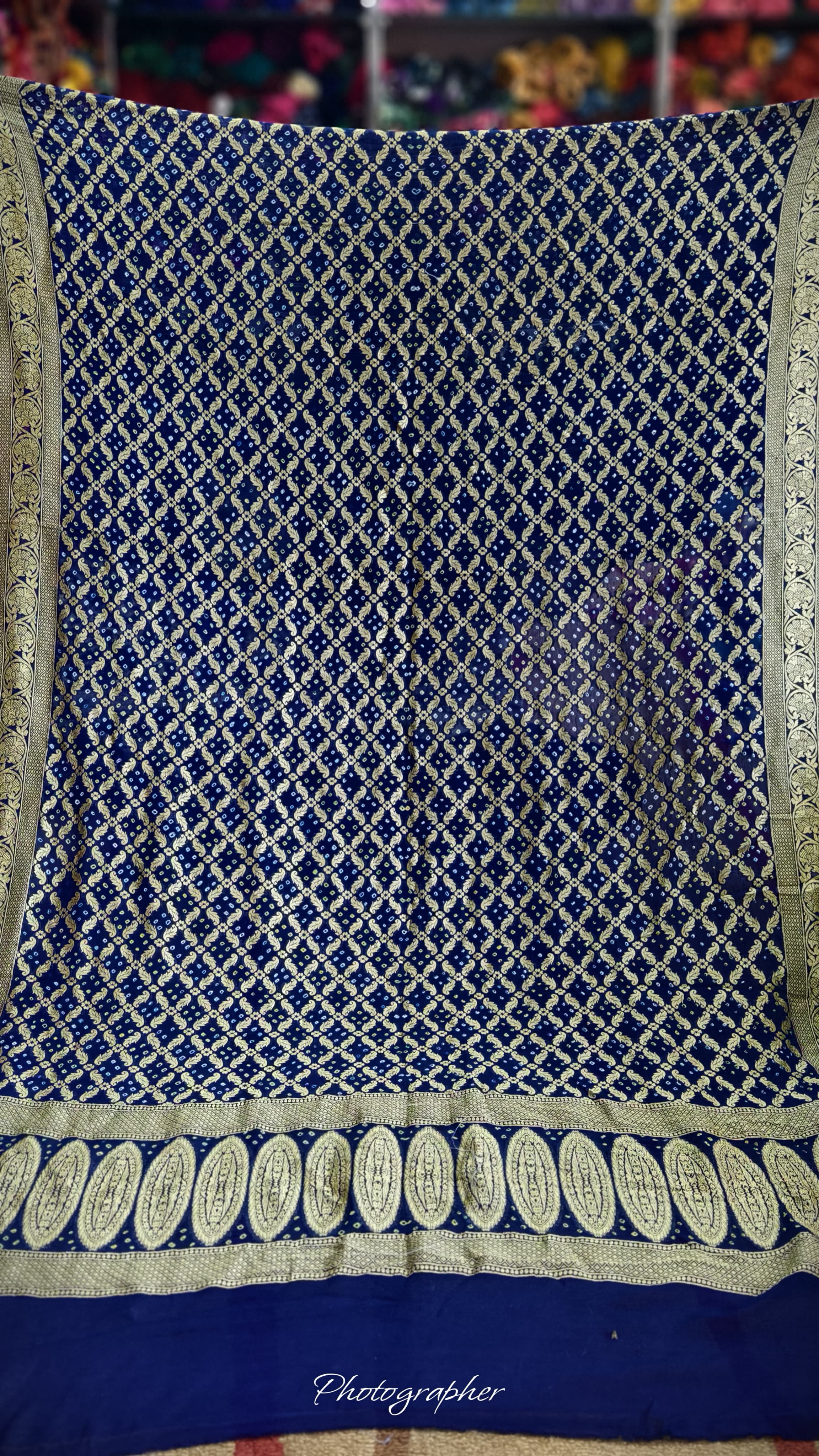 Pure Banarasi Georgette Real Neem Zari Upada Dupatta