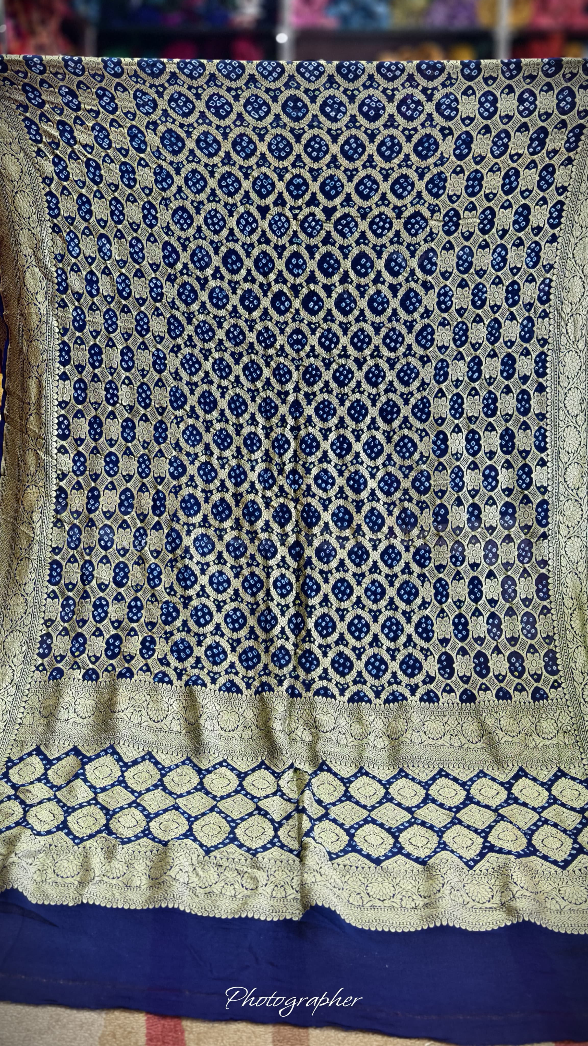 Pure Banarasi Georgette Real Neem Zari Upada Dupatta