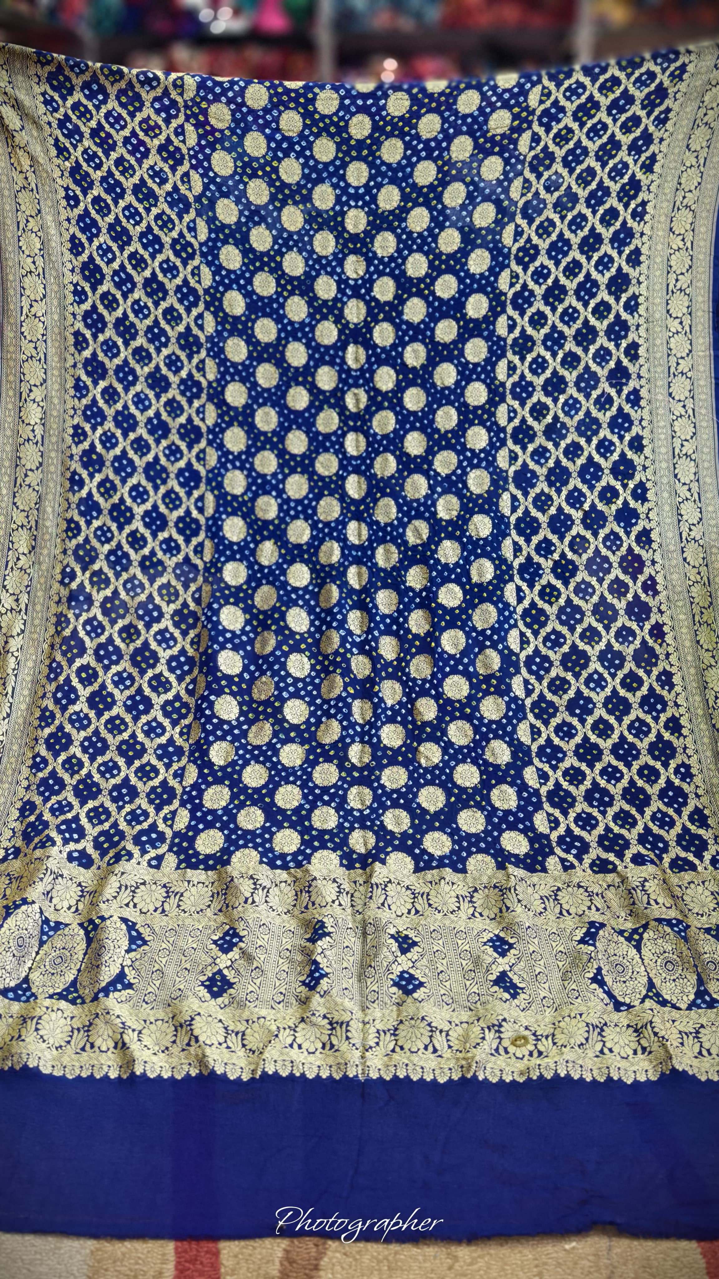 Pure Banarasi Georgette Real Neem Zari Upada Dupatta