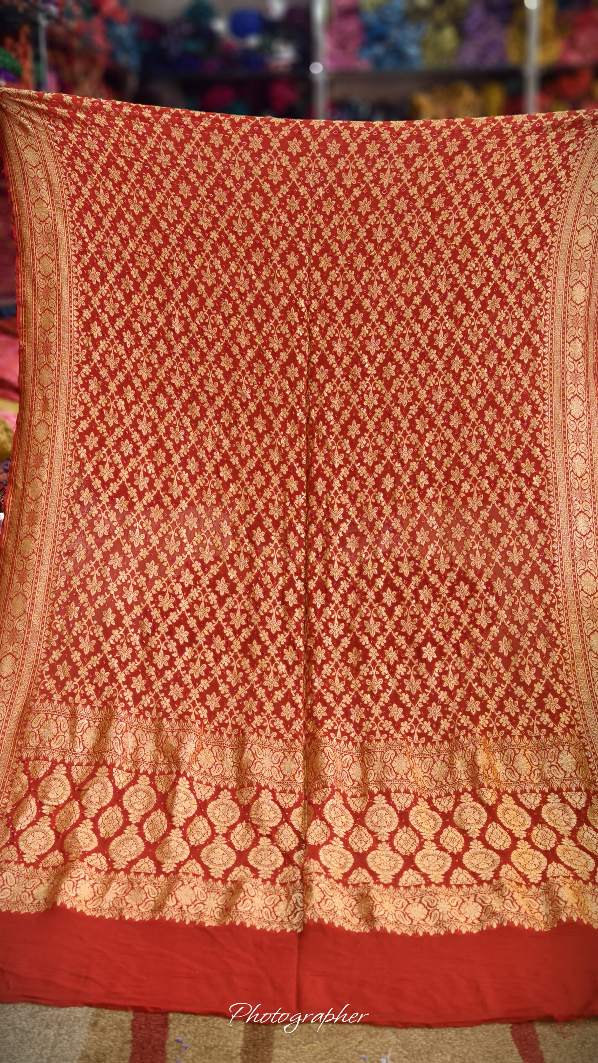 Pure Banarasi Georgette Real Neem Zari Upada Dupatta