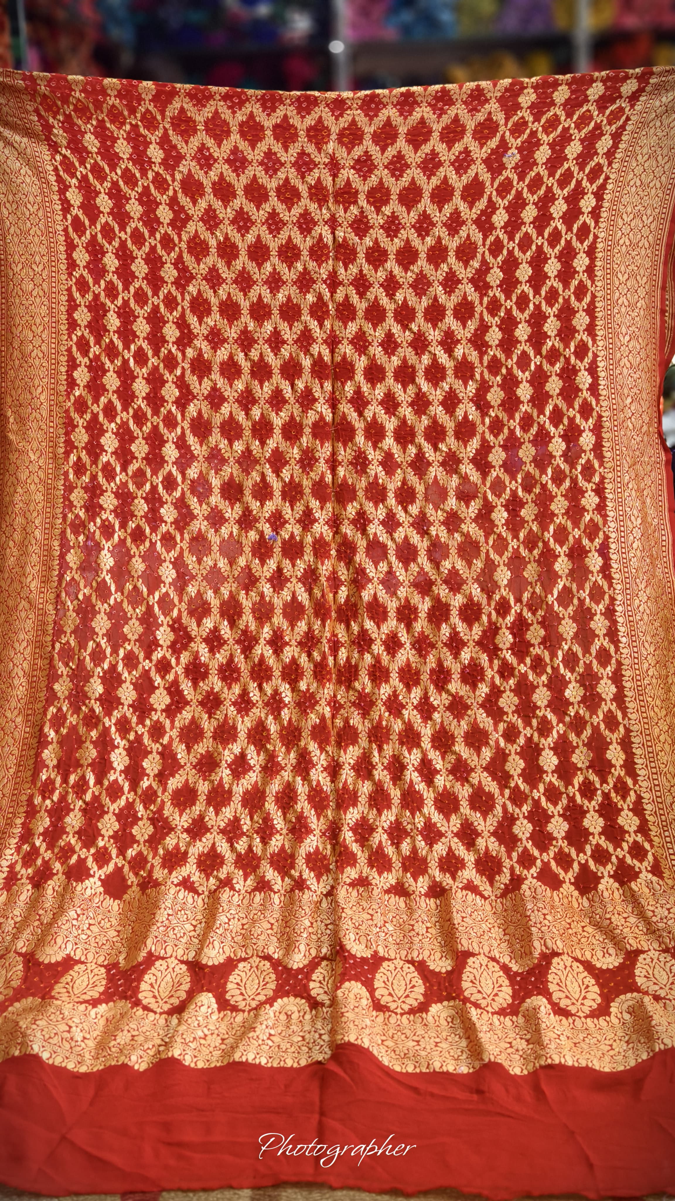 Pure Banarasi Georgette Real Neem Zari Upada Dupatta