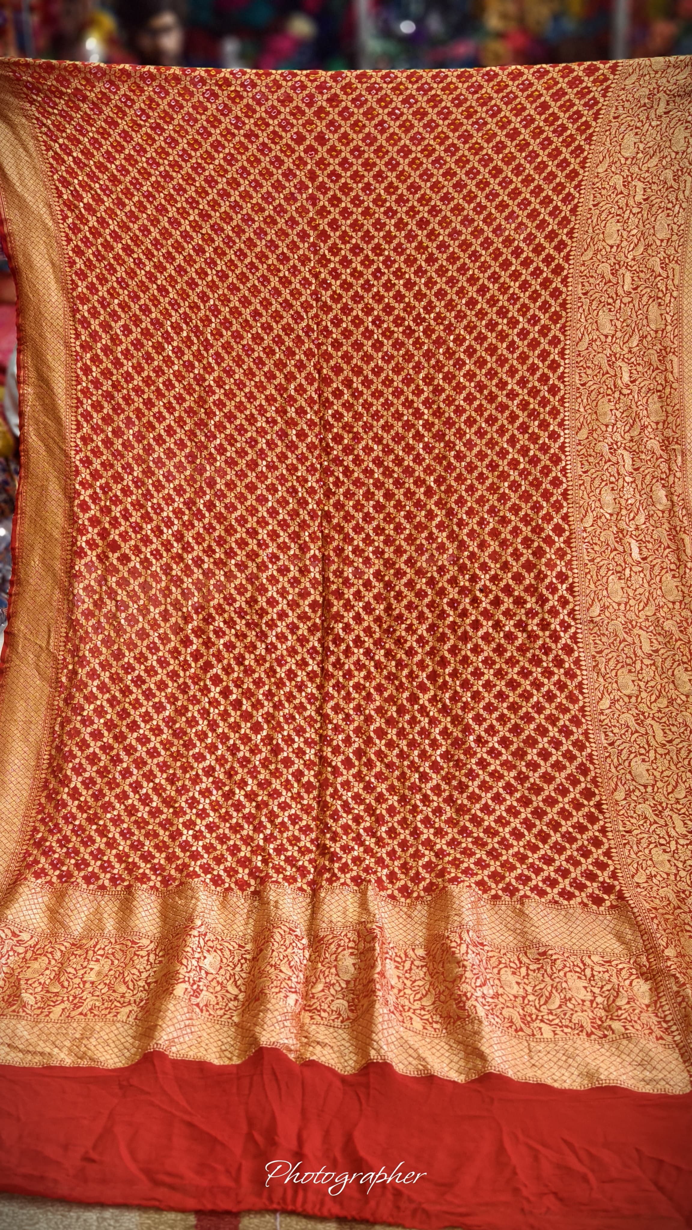 Pure Banarasi Georgette Real Neem Zari Upada Dupatta