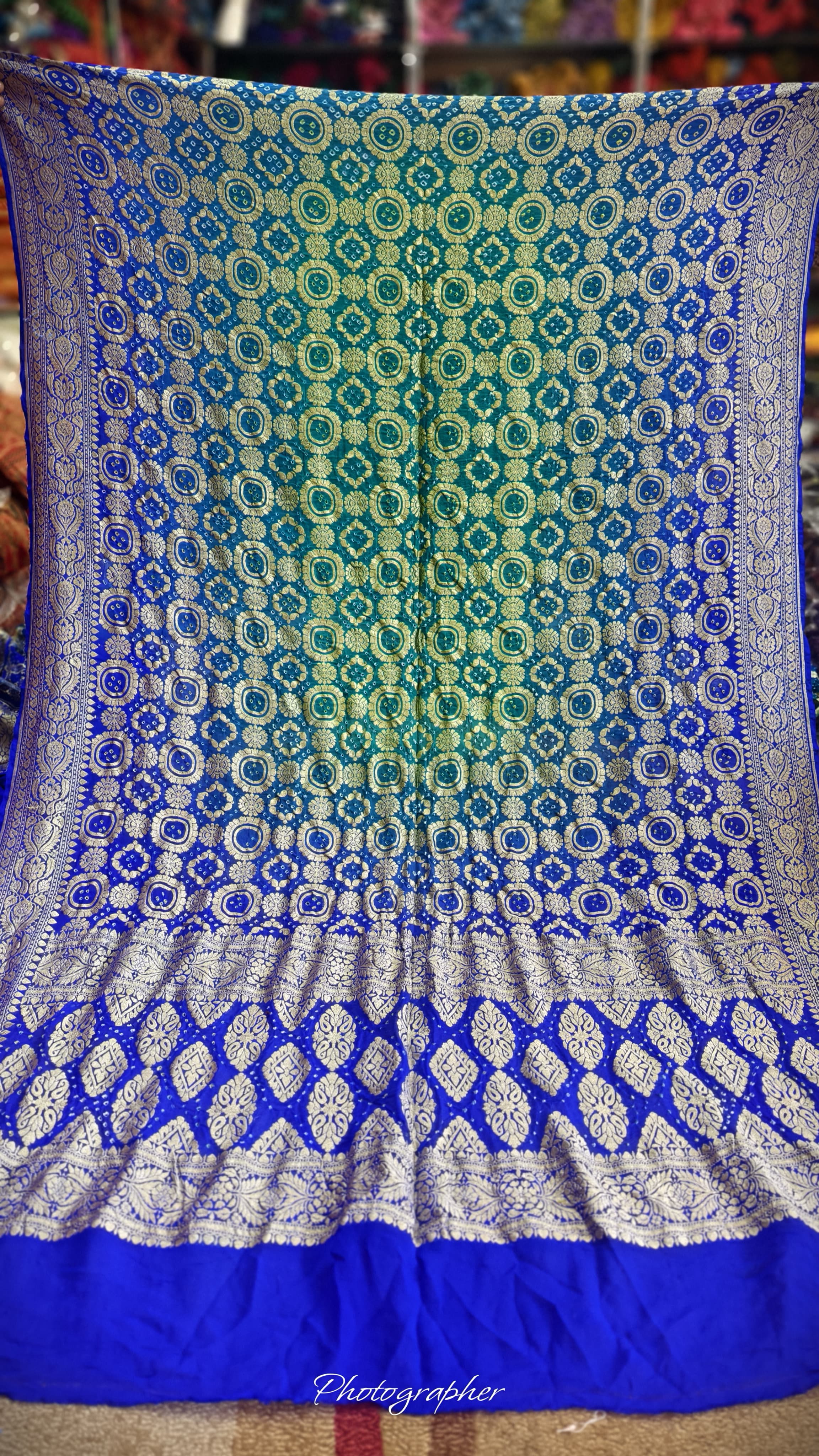 Pure Banarasi Georgette Real Neem Zari Upada Dupatta