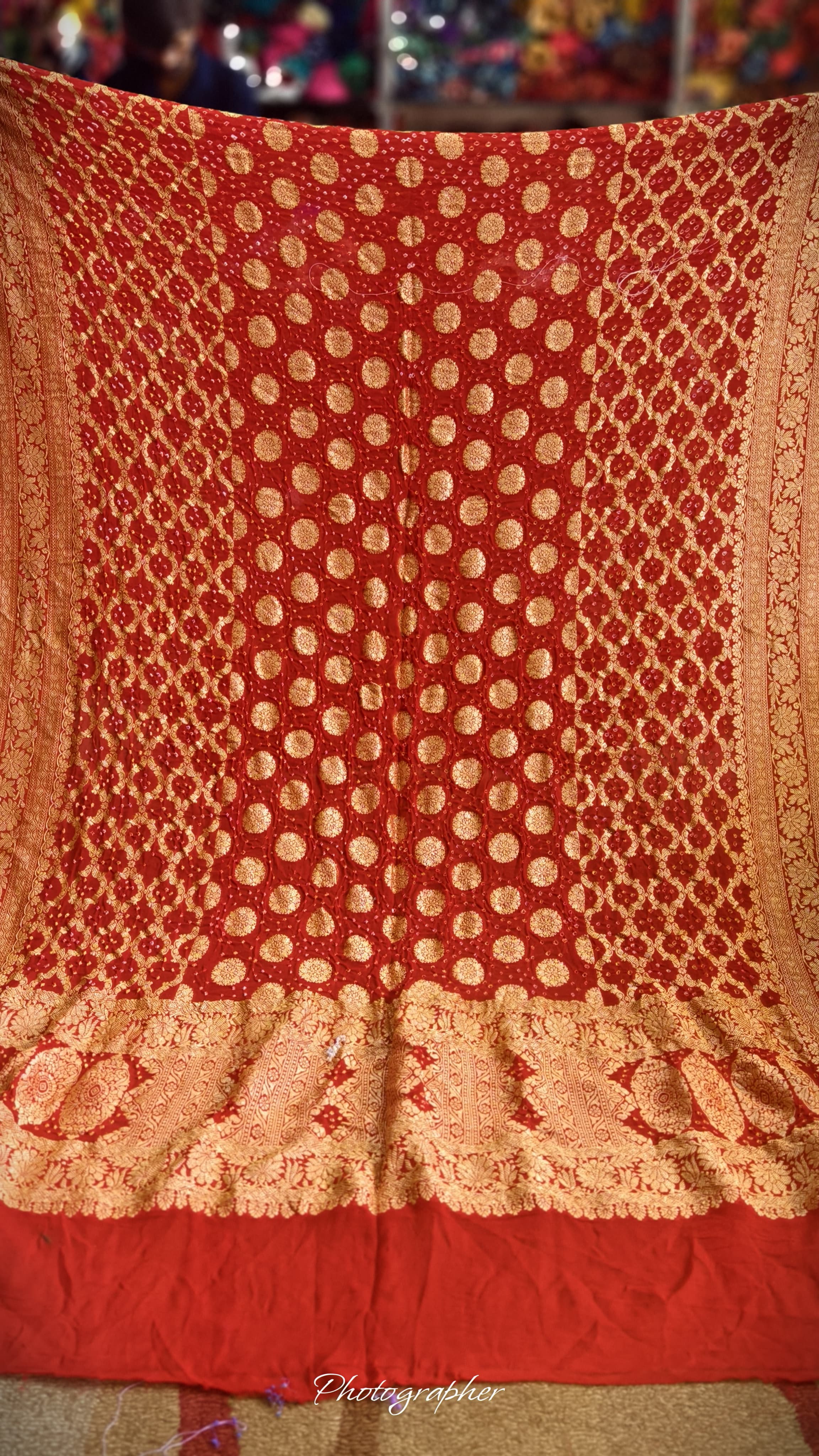 Pure Banarasi Georgette Real Neem Zari Upada Dupatta