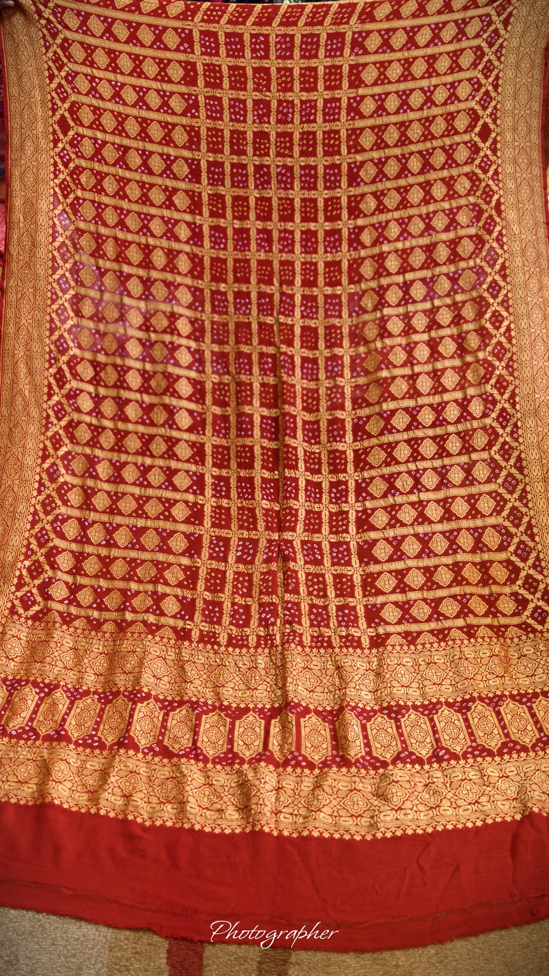 Pure Banarasi Georgette Real Neem Zari Upada Dupatta