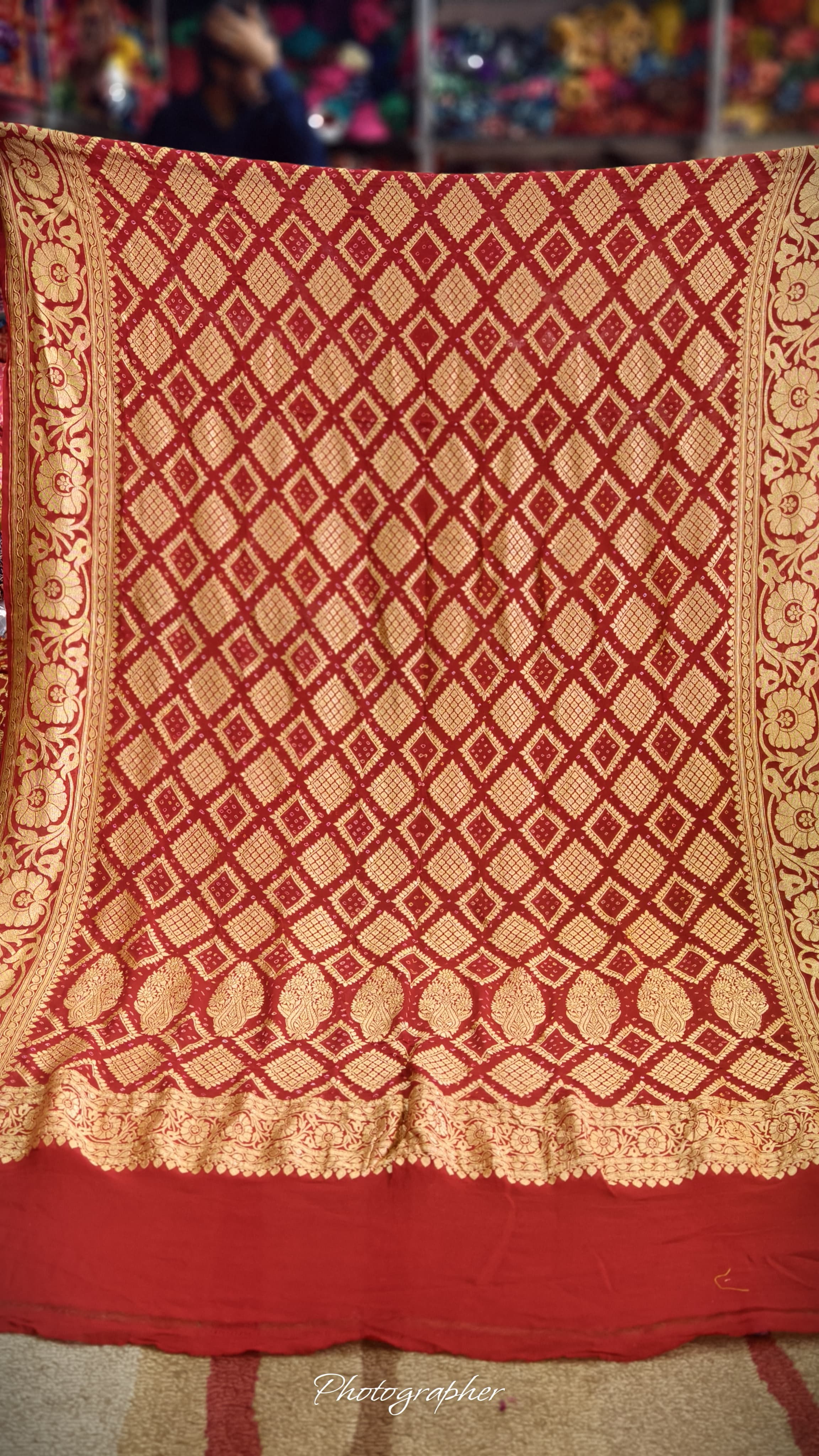 Pure Banarasi Georgette Real Neem Zari Upada Dupatta