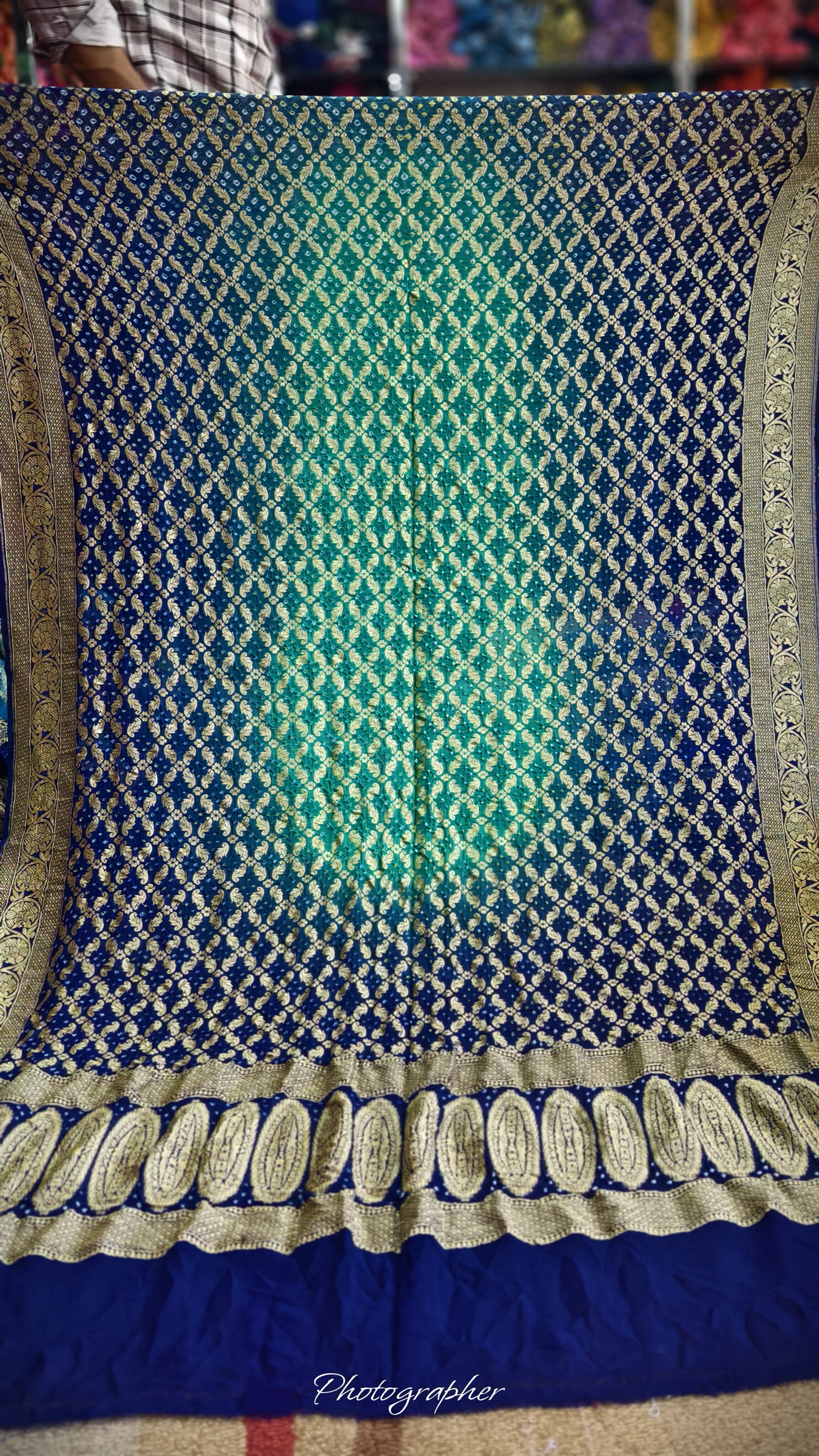 Pure Banarasi Georgette Real Neem Zari Upada Dupatta