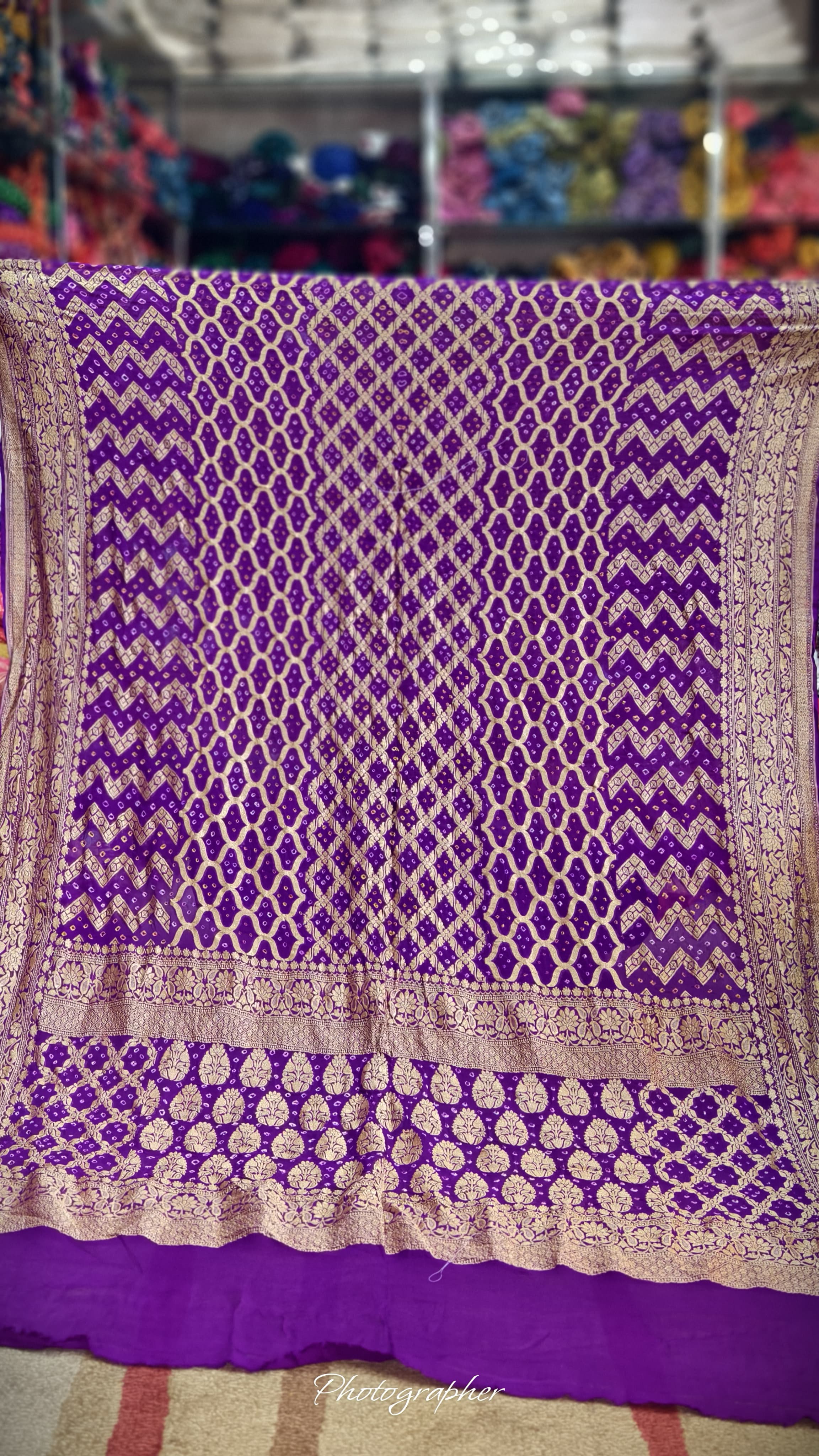 Pure Banarasi Georgette Real Neem Zari Upada Dupatta