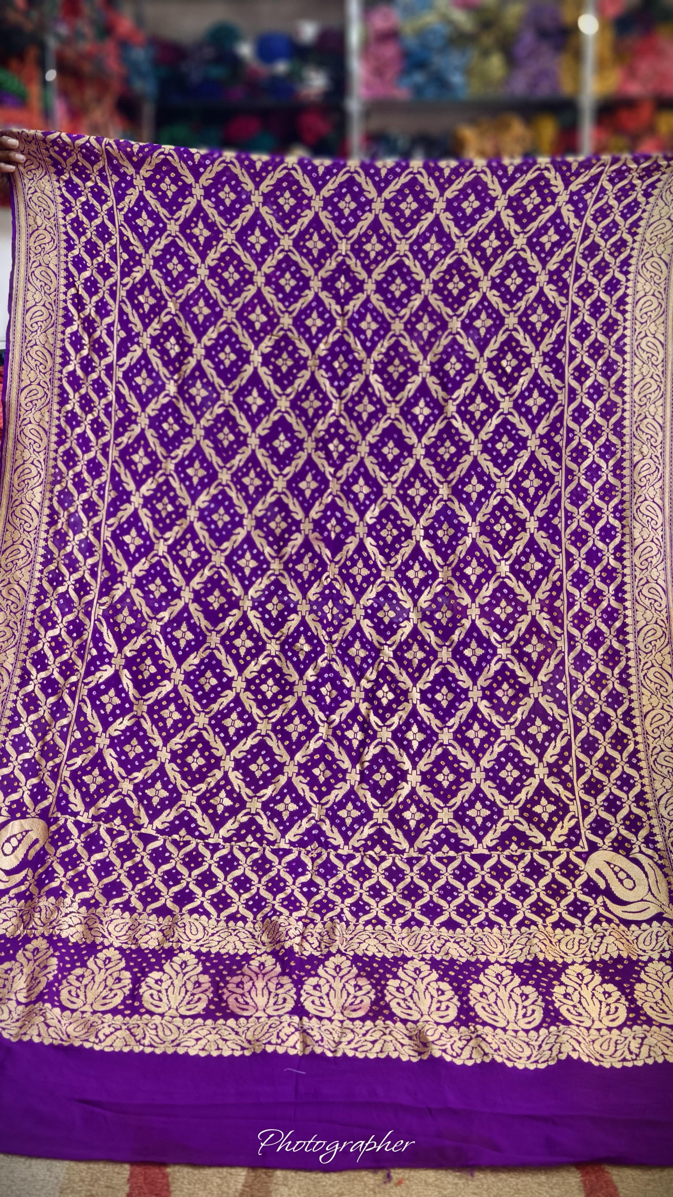 Pure Banarasi Georgette Real Neem Zari Upada Dupatta