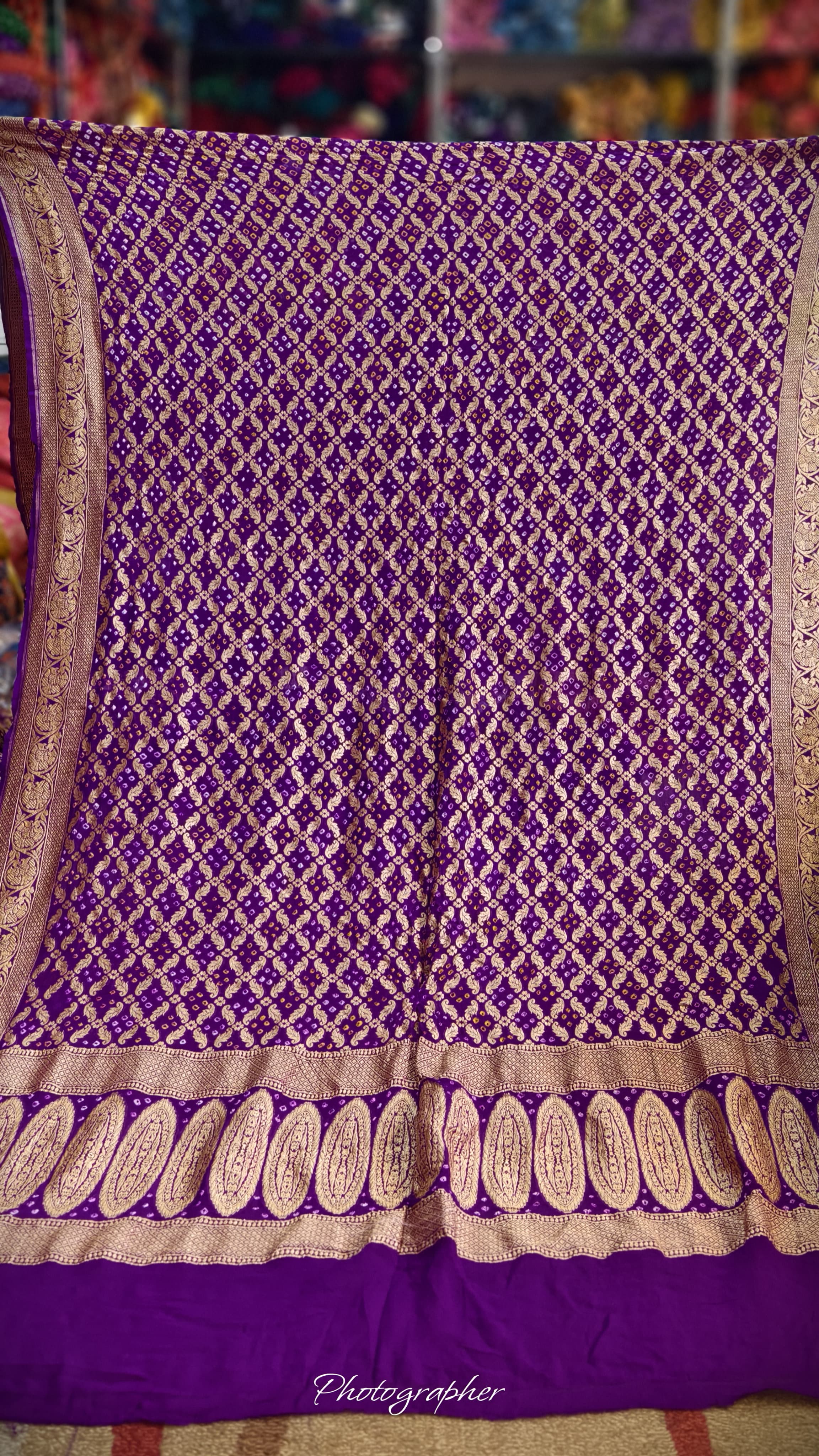 Pure Banarasi Georgette Real Neem Zari Upada Dupatta