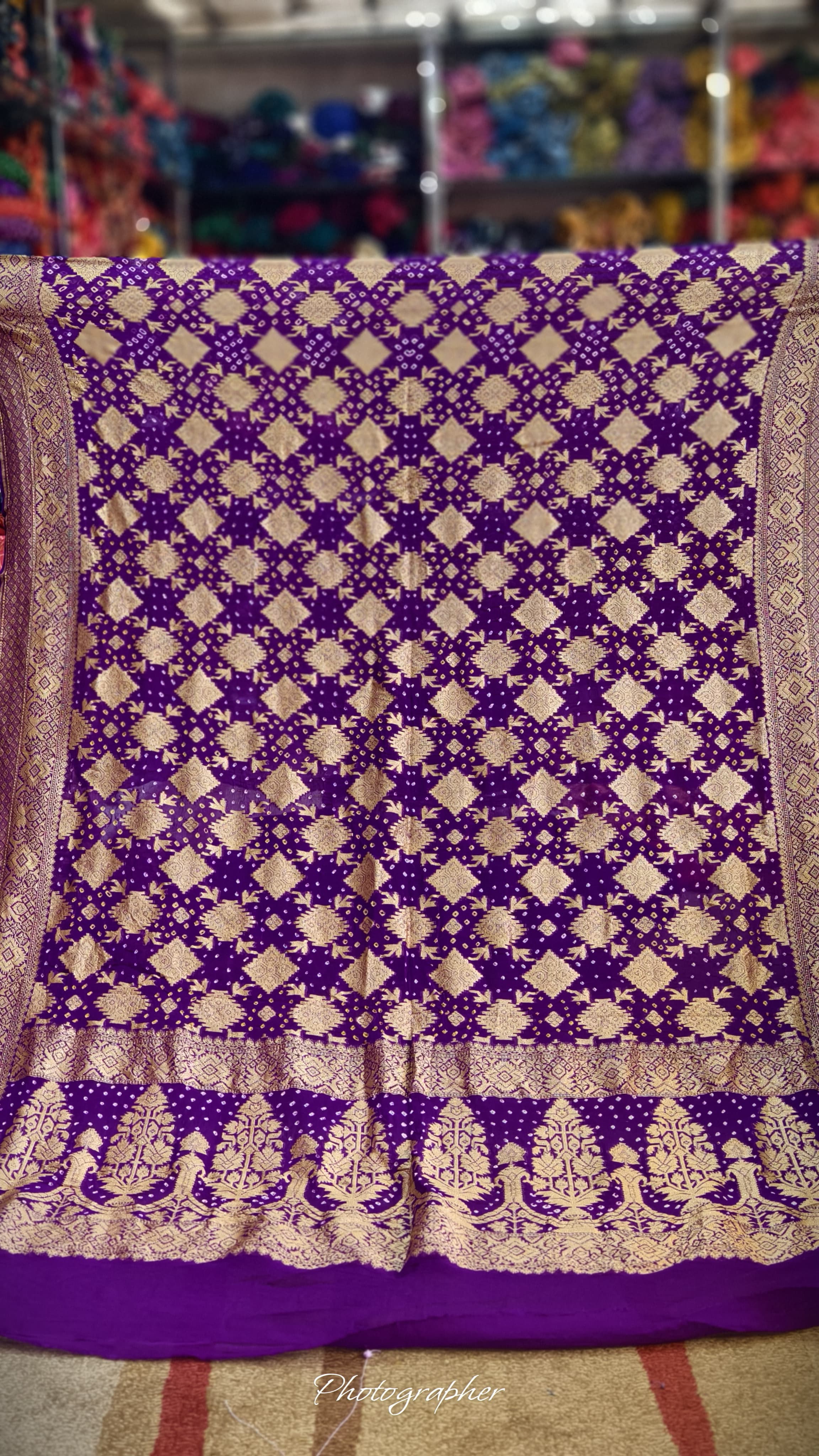Pure Banarasi Georgette Real Neem Zari Upada Dupatta
