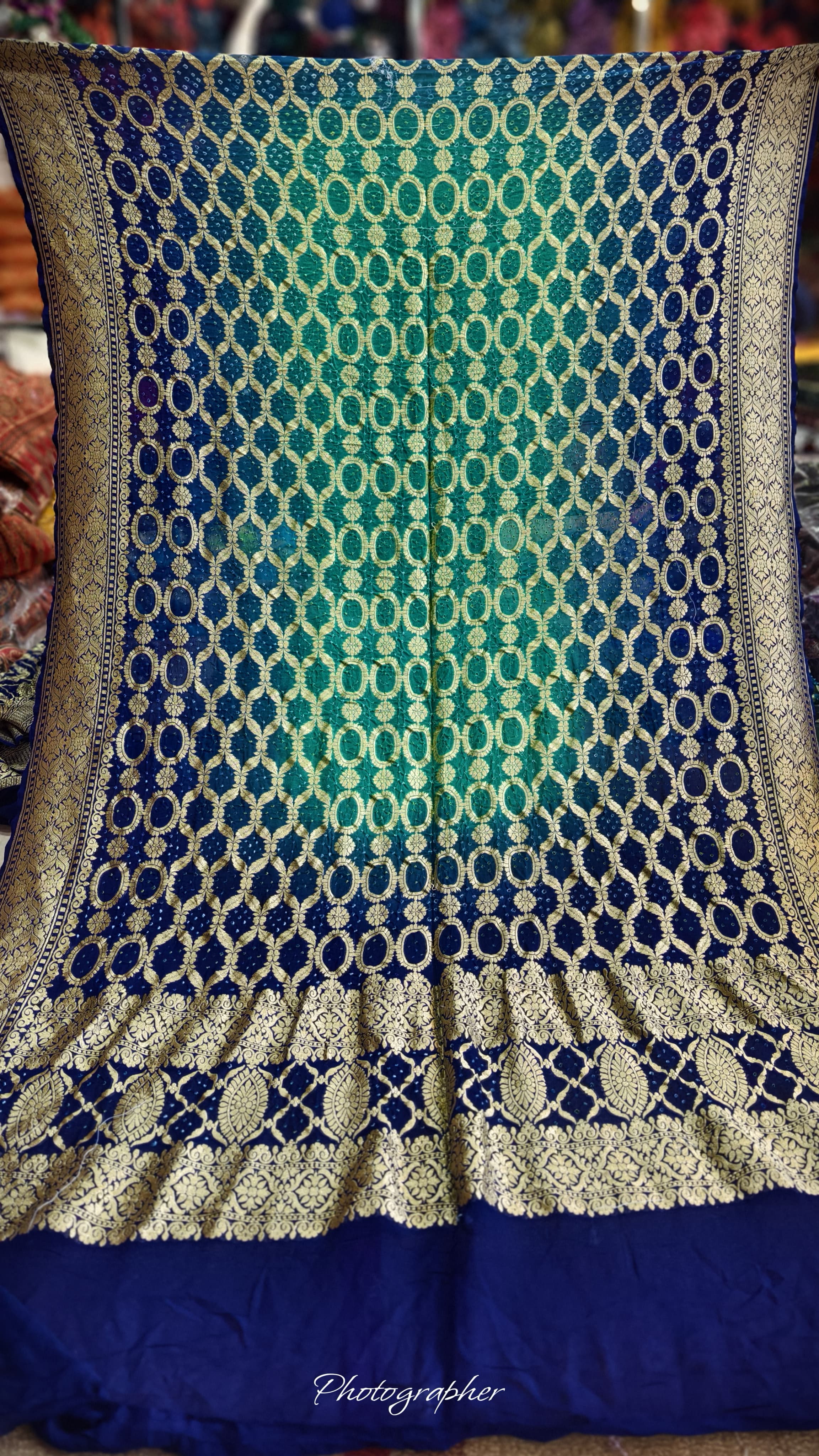 Pure Banarasi Georgette Real Neem Zari Upada Dupatta