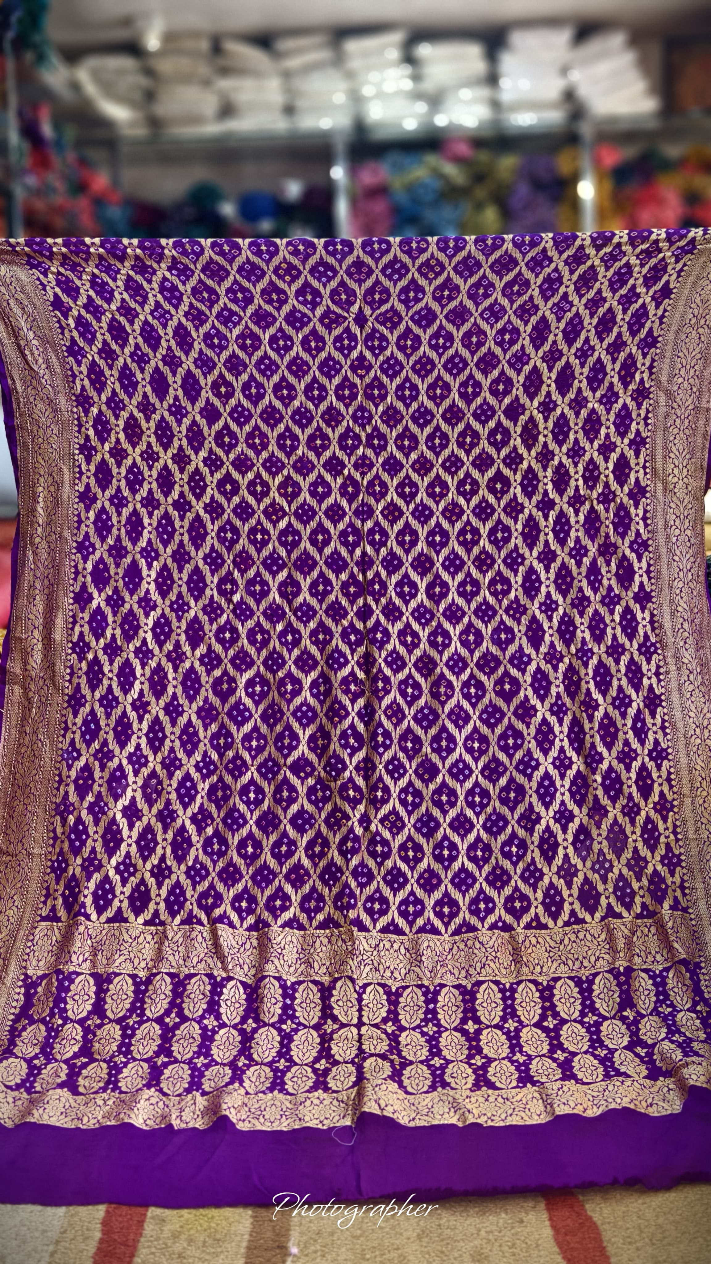 Pure Banarasi Georgette Real Neem Zari Upada Dupatta