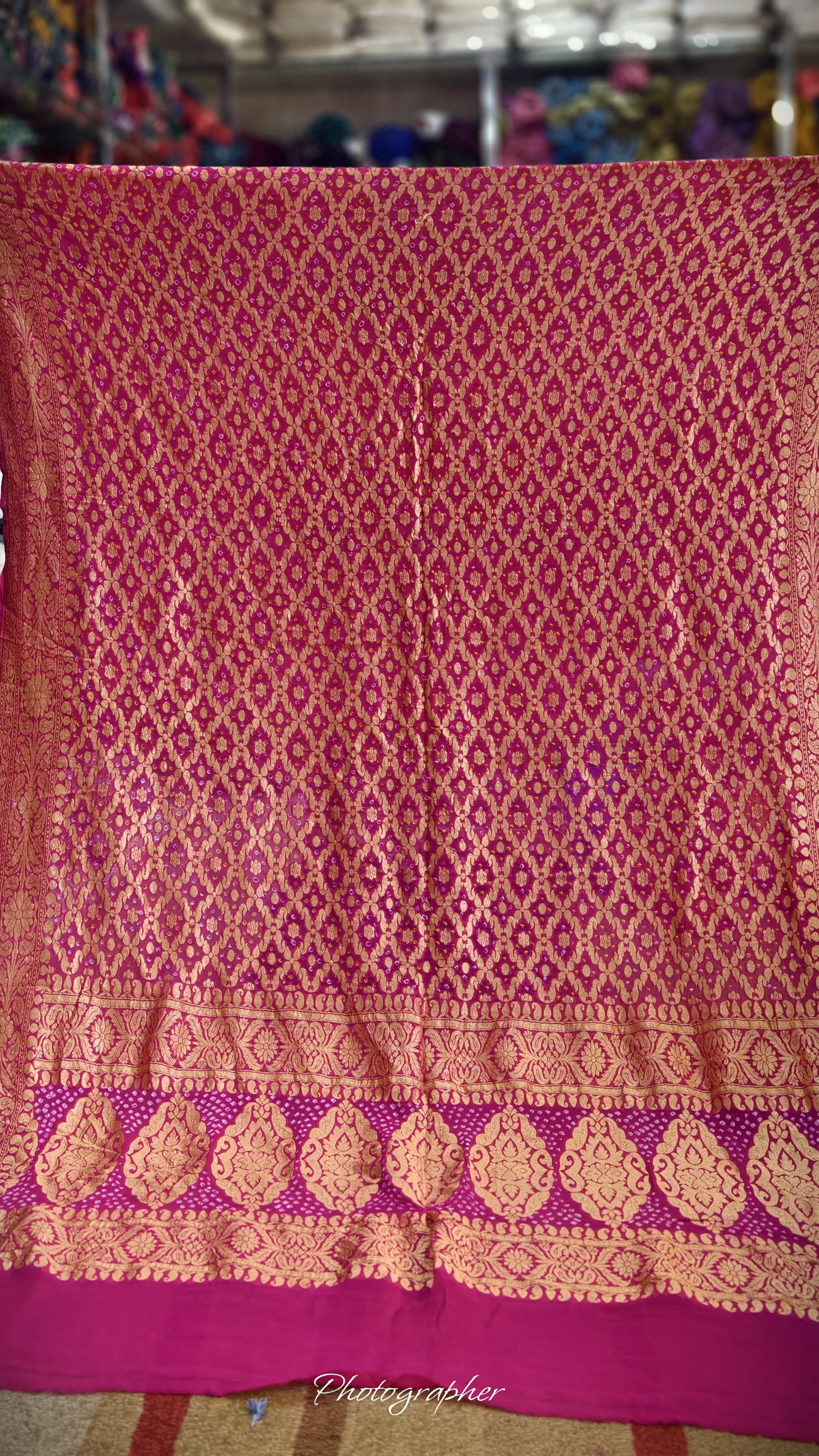 Pure Banarasi Georgette Real Neem Zari Upada Dupatta