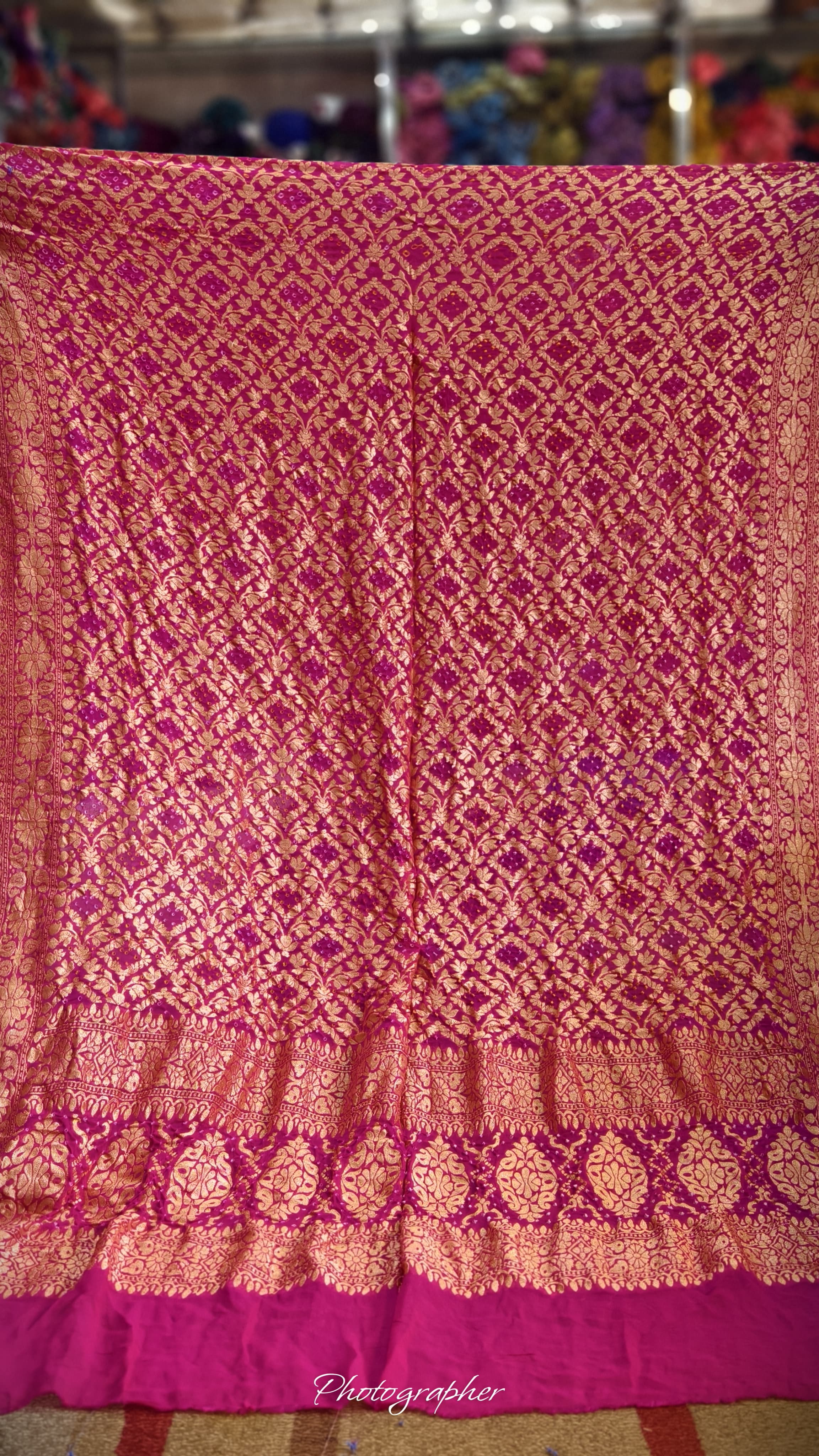 Pure Banarasi Georgette Real Neem Zari Upada Dupatta