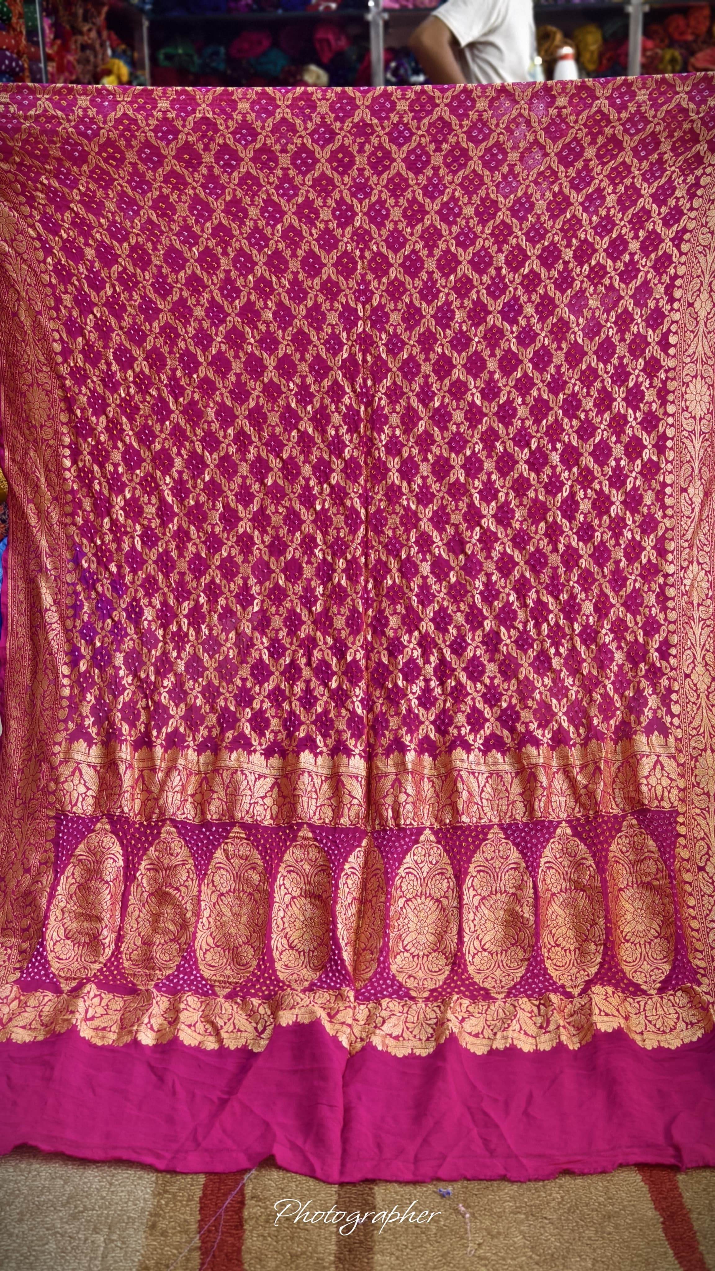Pure Banarasi Georgette Real Neem Zari Upada Dupatta