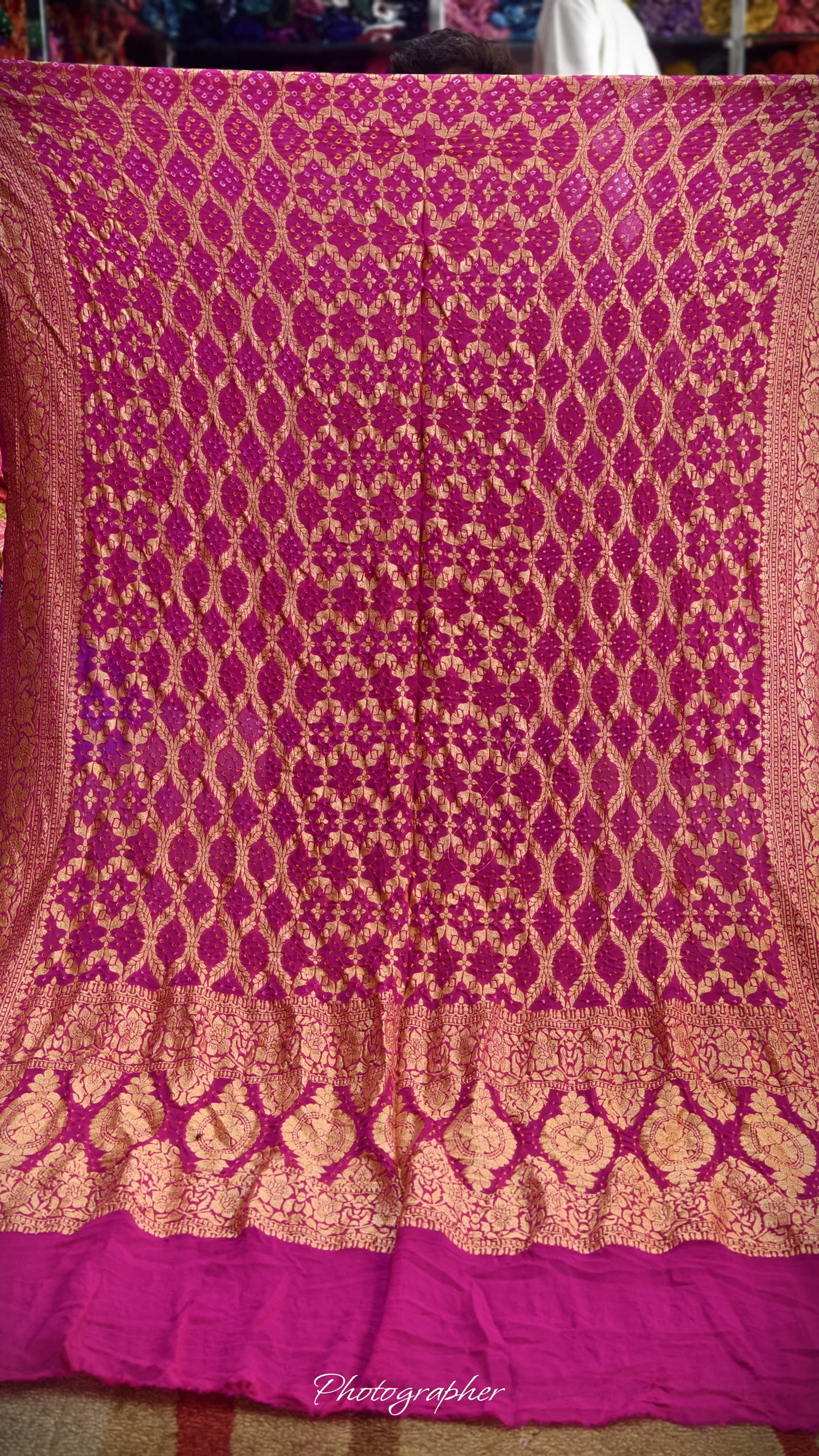 Pure Banarasi Georgette Real Neem Zari Upada Dupatta