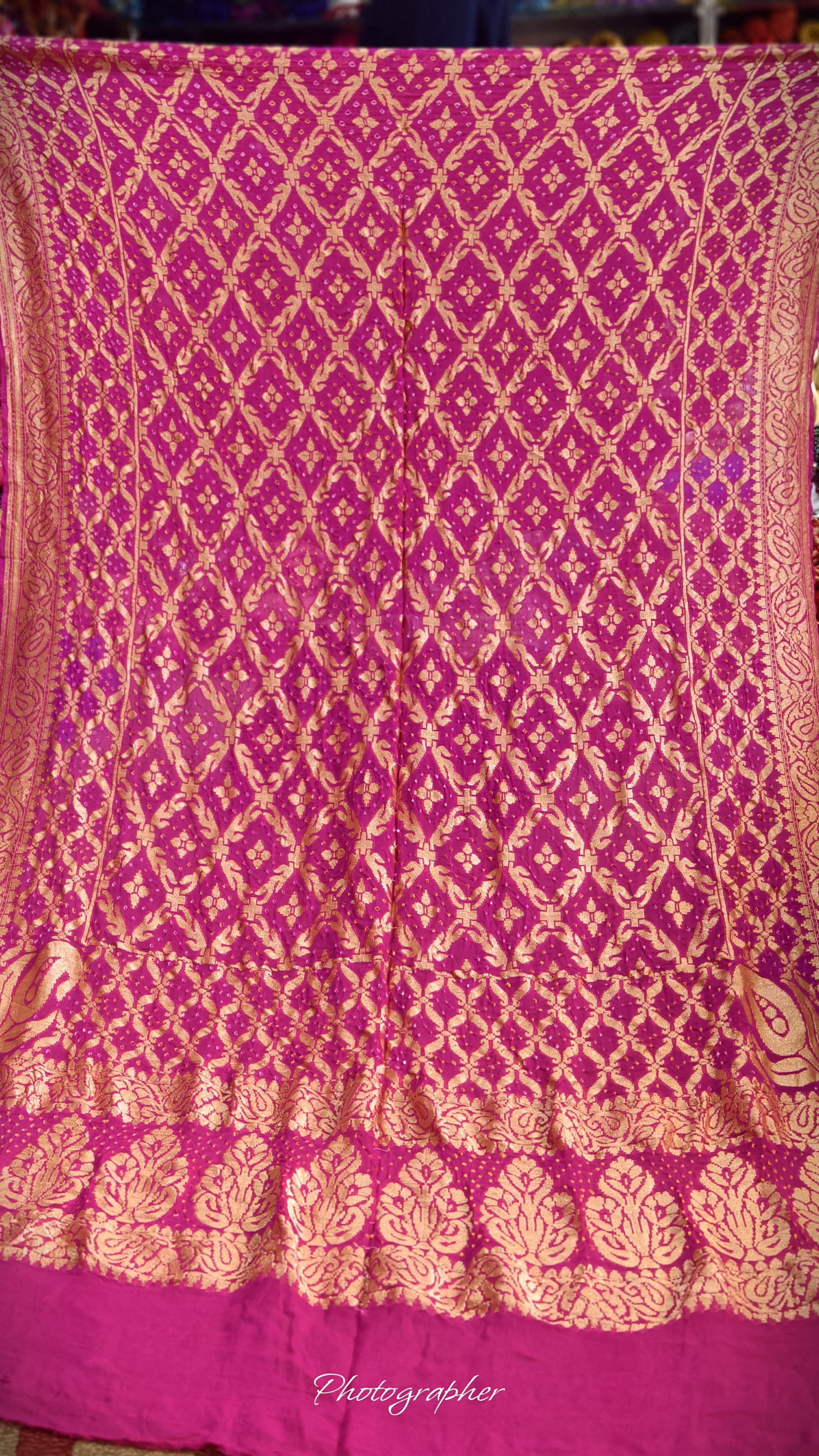Pure Banarasi Georgette Real Neem Zari Upada Dupatta
