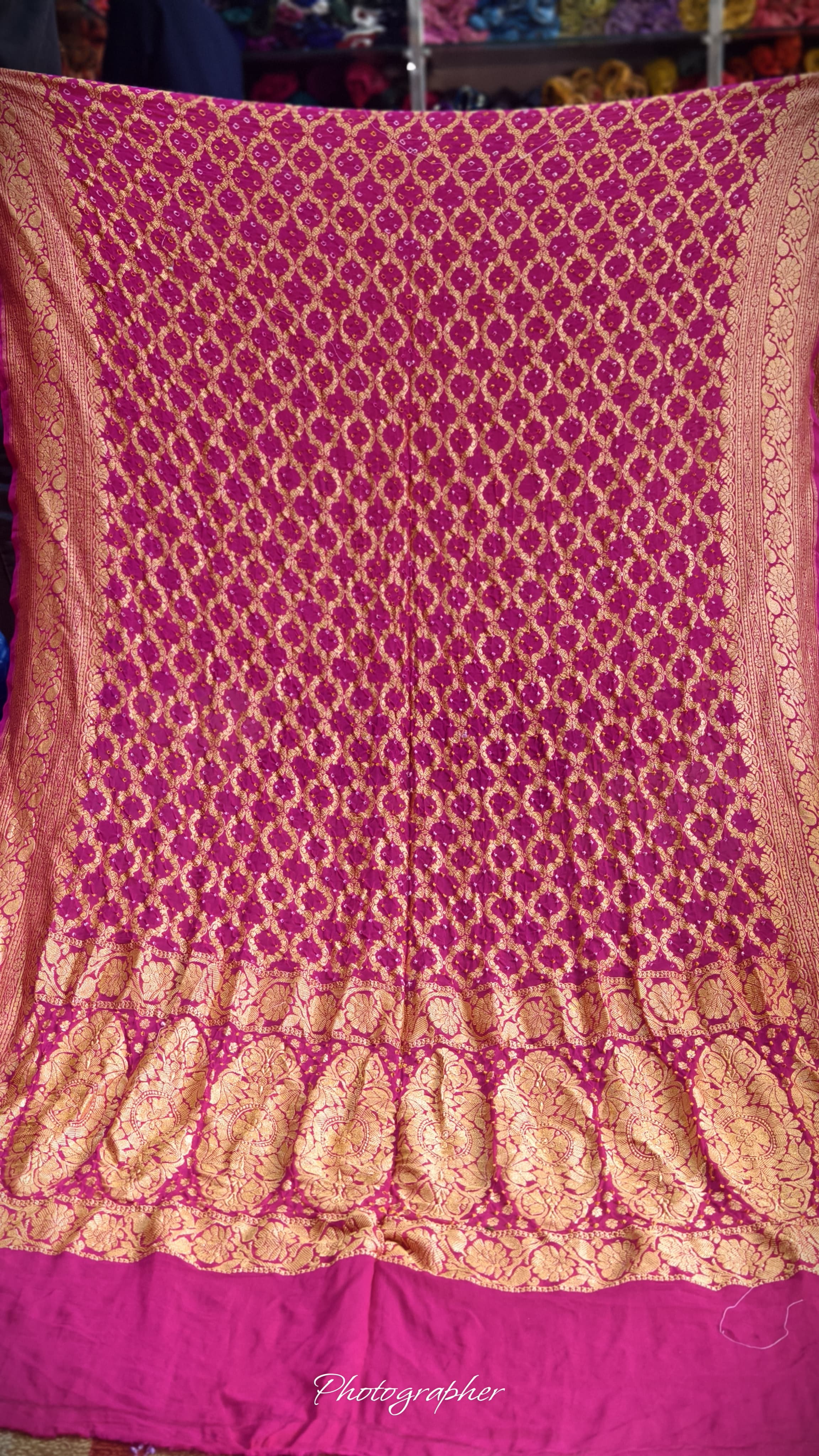 Pure Banarasi Georgette Real Neem Zari Upada Dupatta