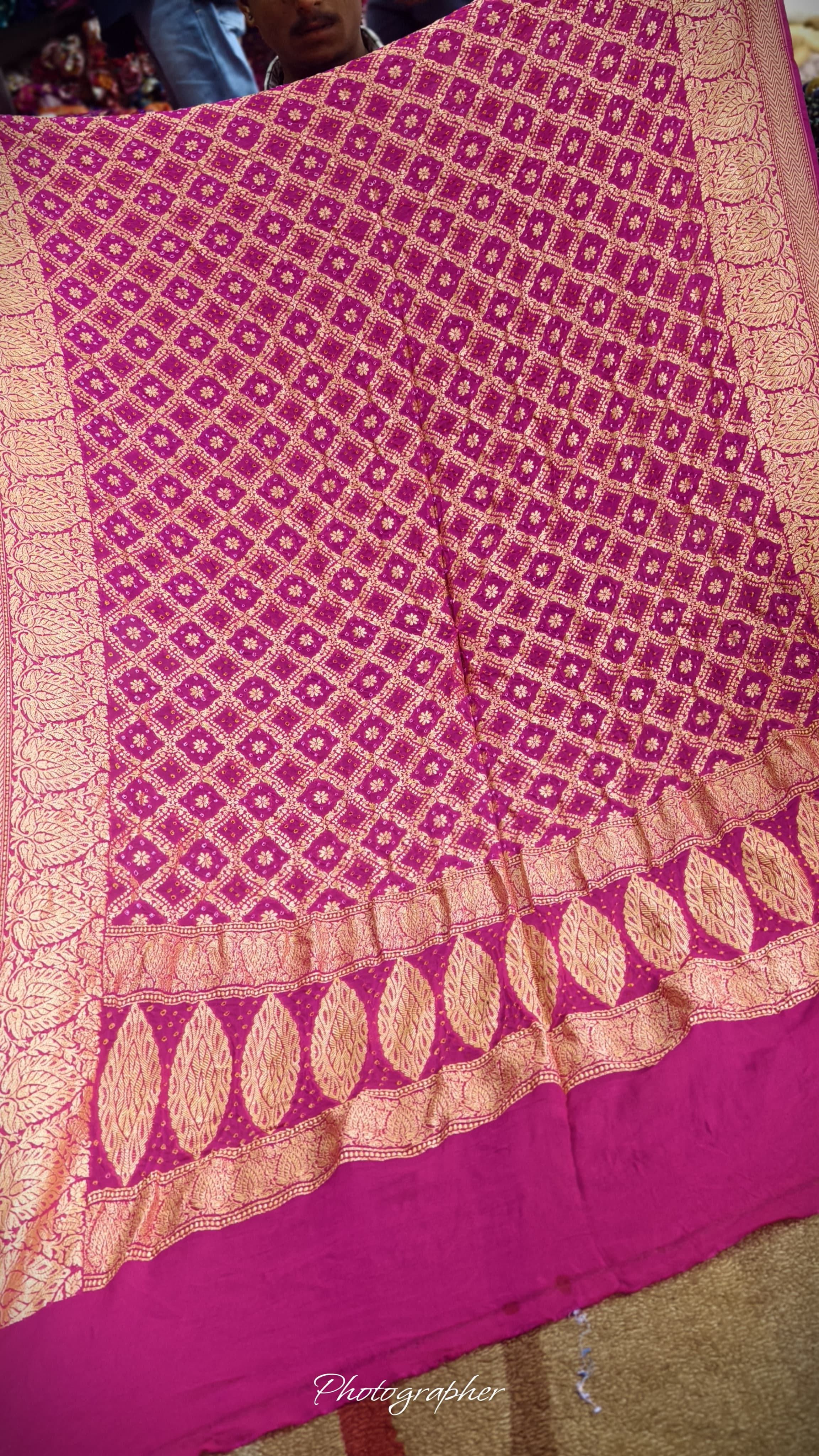 Pure Banarasi Georgette Real Neem Zari Upada Dupatta