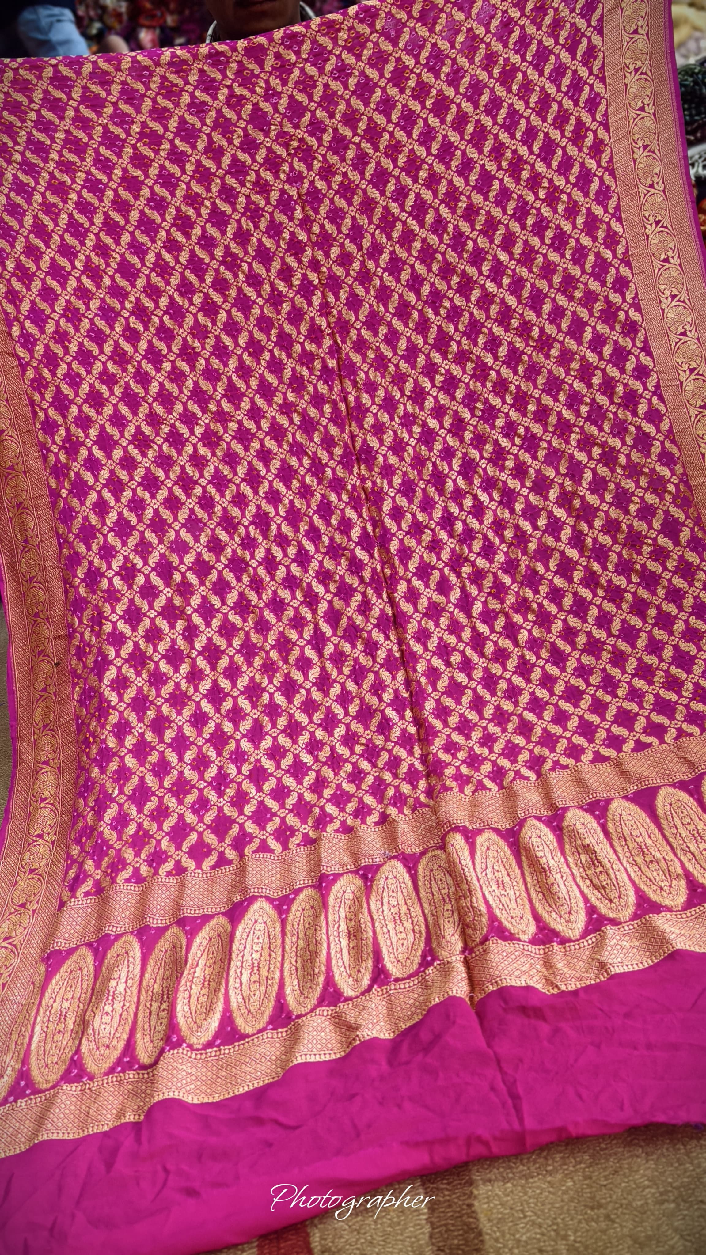 Pure Banarasi Georgette Real Neem Zari Upada Dupatta