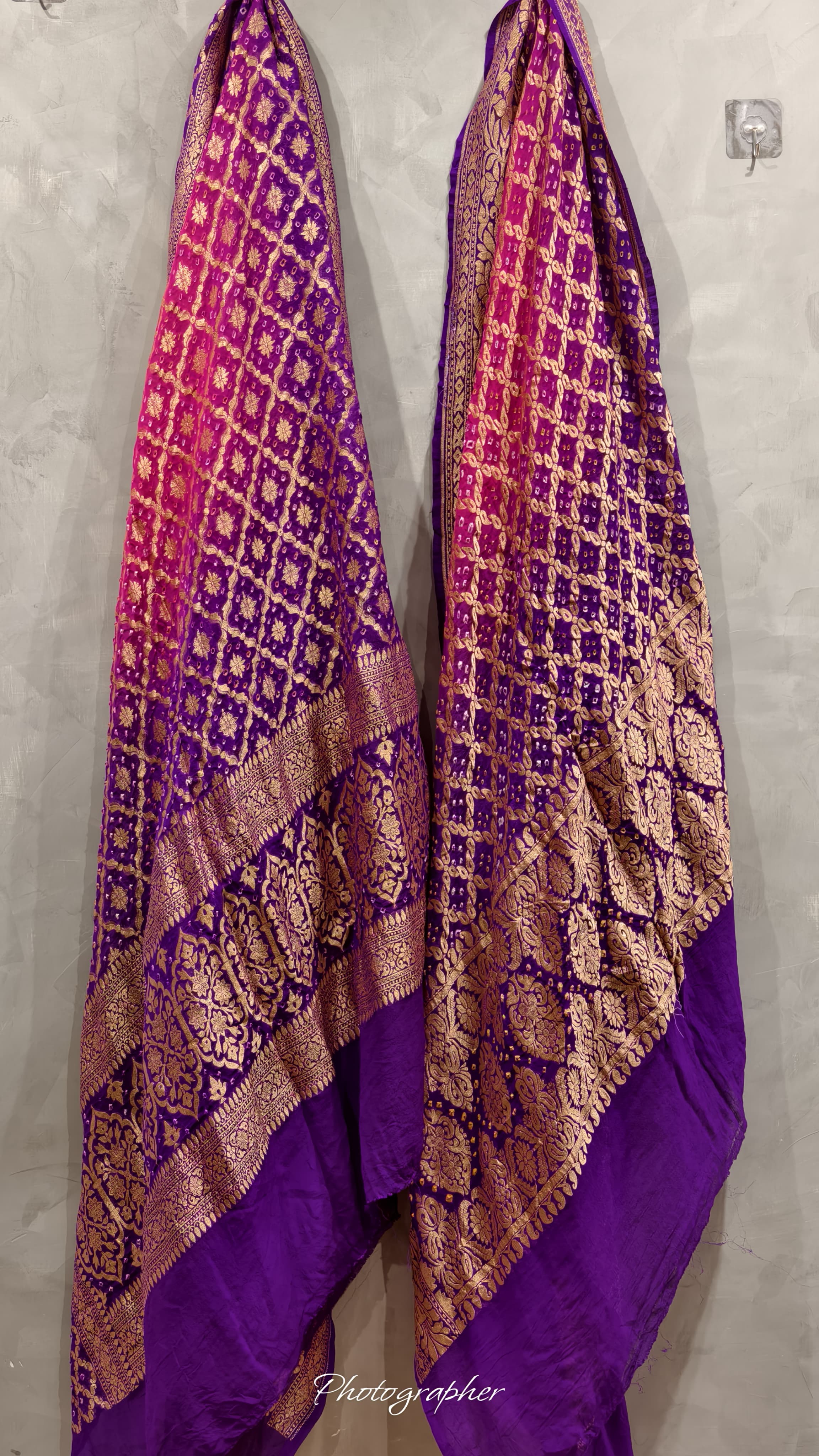 Pure Banarasi Georgette Real Neem Zari Upada Dupatta