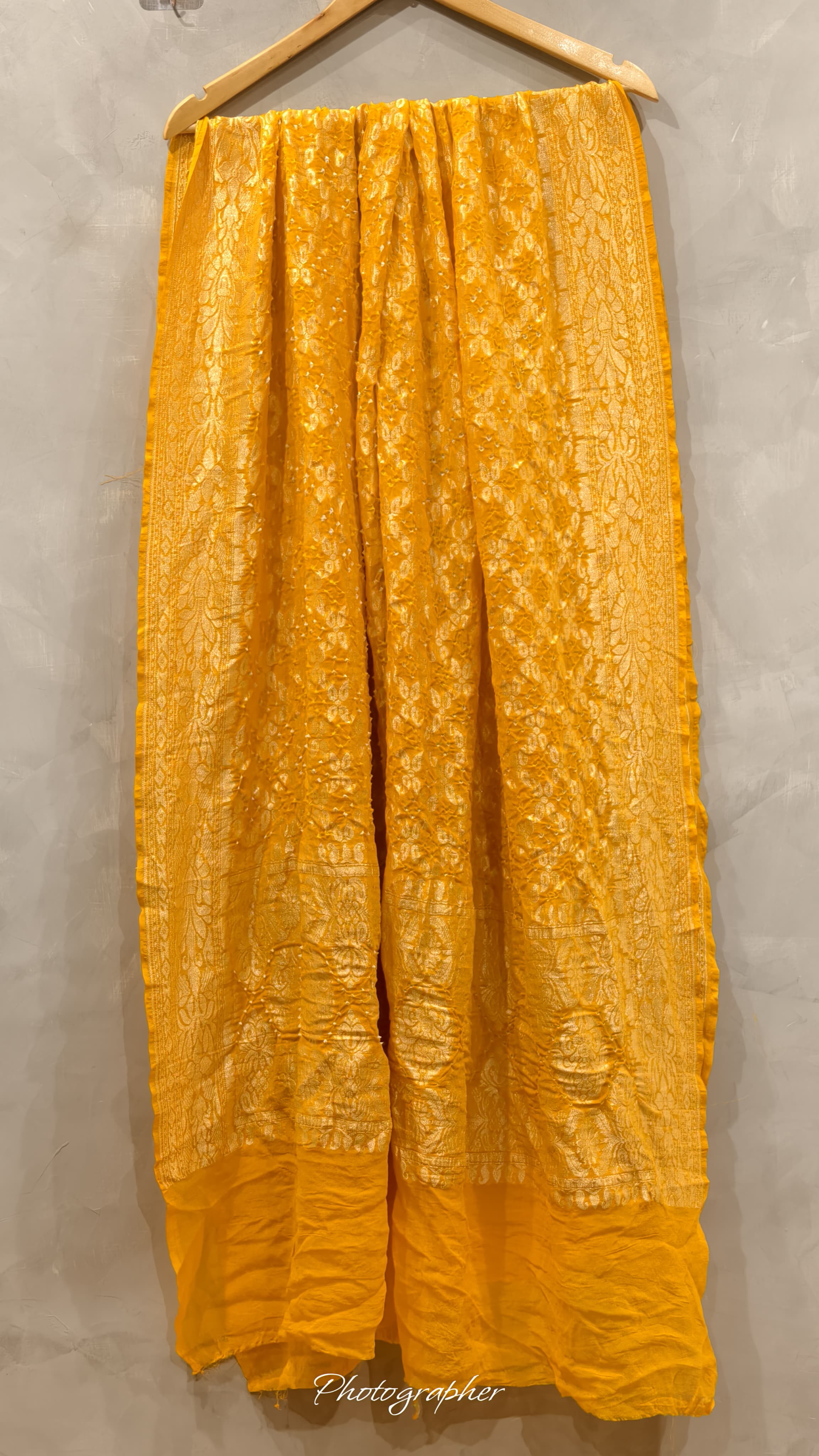 Pure Banarasi Georgette Real Neem Zari Upada Dupatta