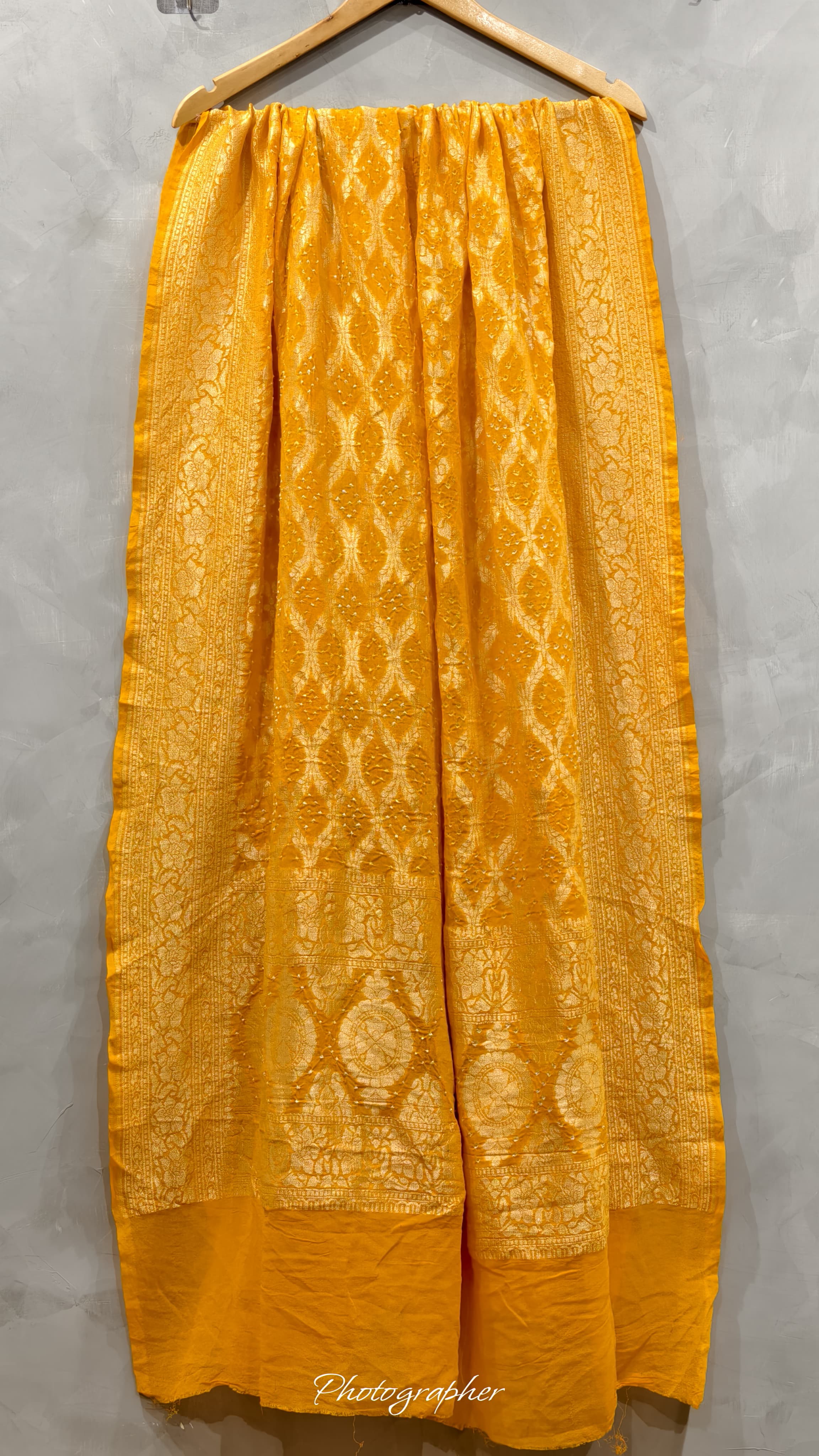 Pure Banarasi Georgette Real Neem Zari Upada Dupatta