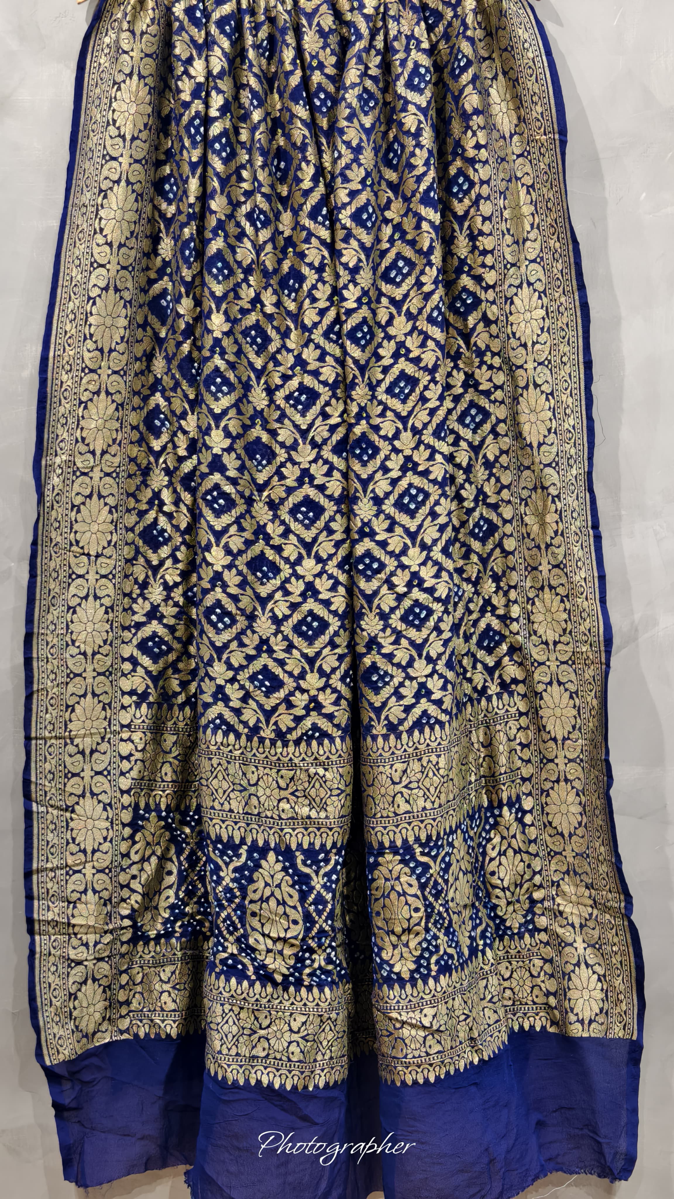Pure Banarasi Georgette Real Neem Zari Upada Dupatta