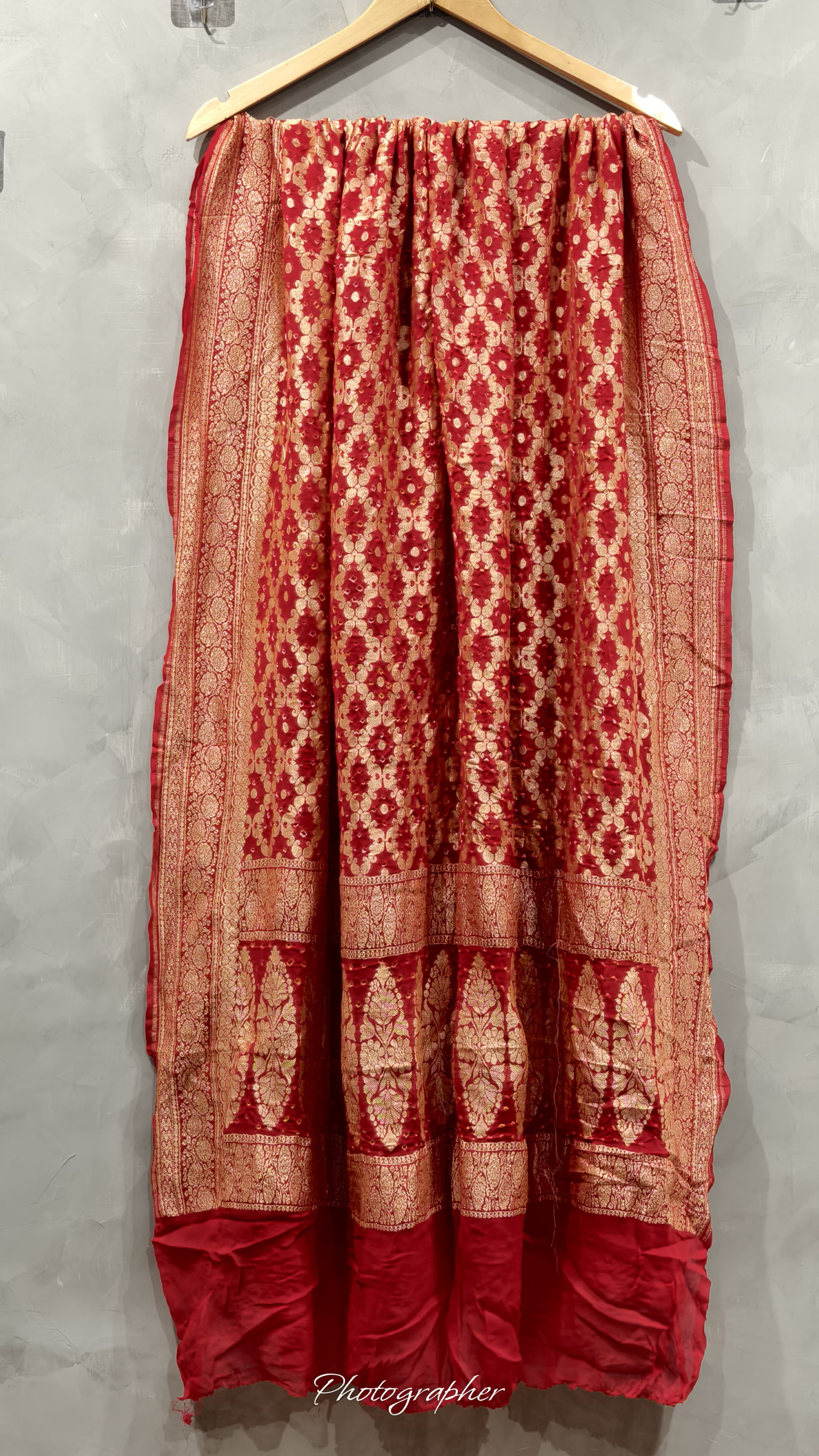 Pure Banarasi Georgette Real Neem Zari Upada Dupatta