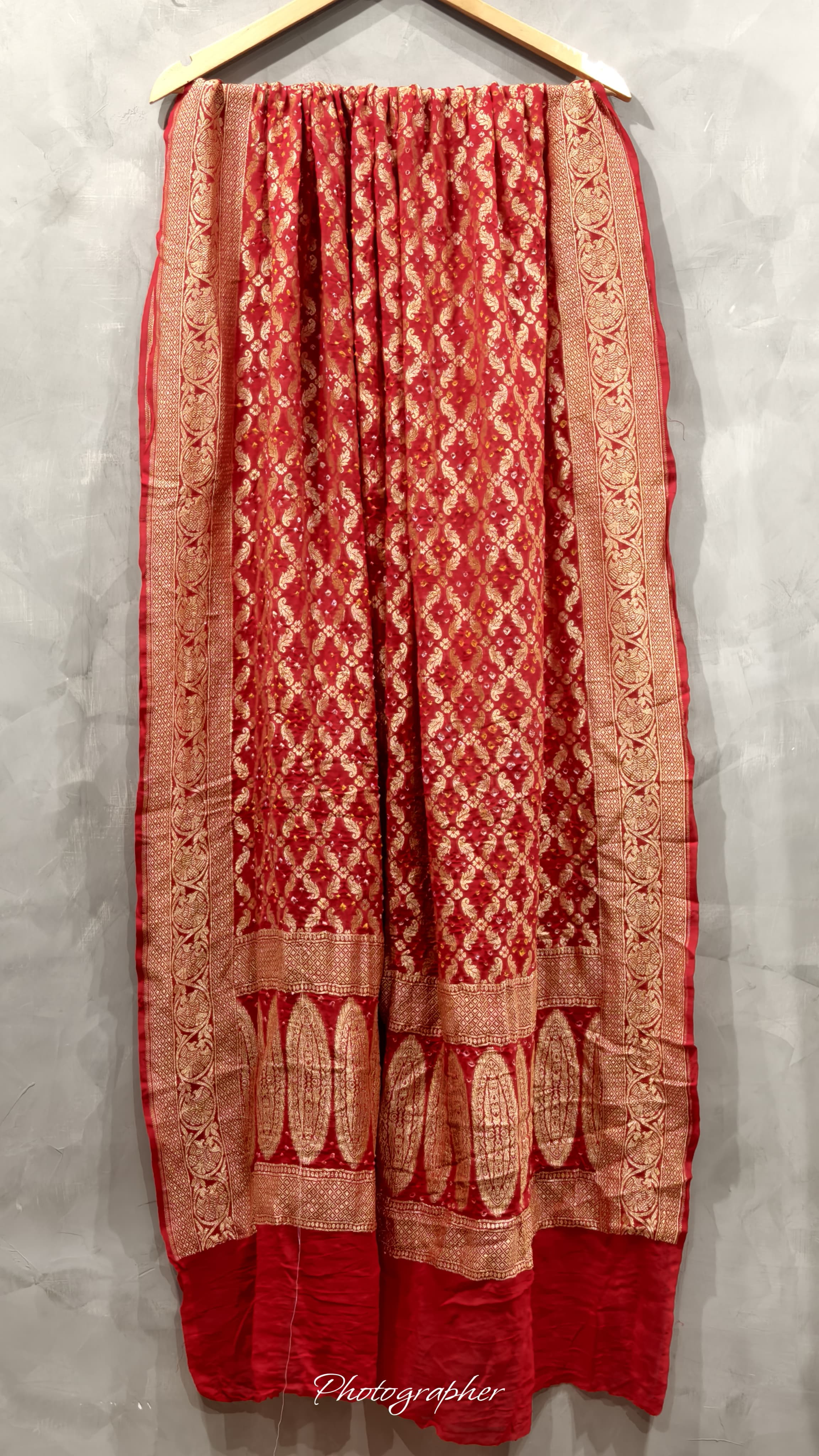 Pure Banarasi Georgette Real Neem Zari Upada Dupatta
