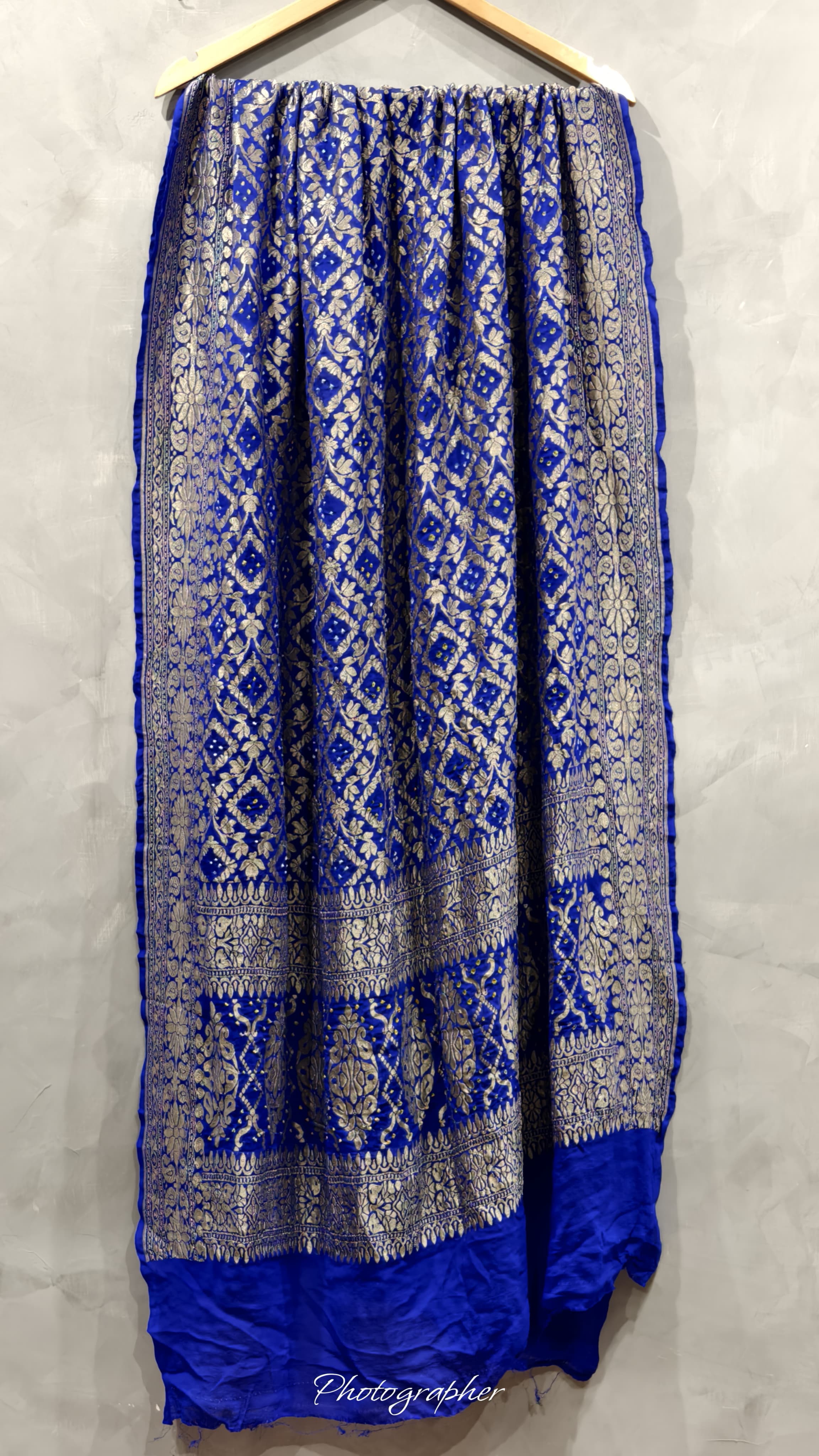 Pure Banarasi Georgette Real Neem Zari Upada Dupatta