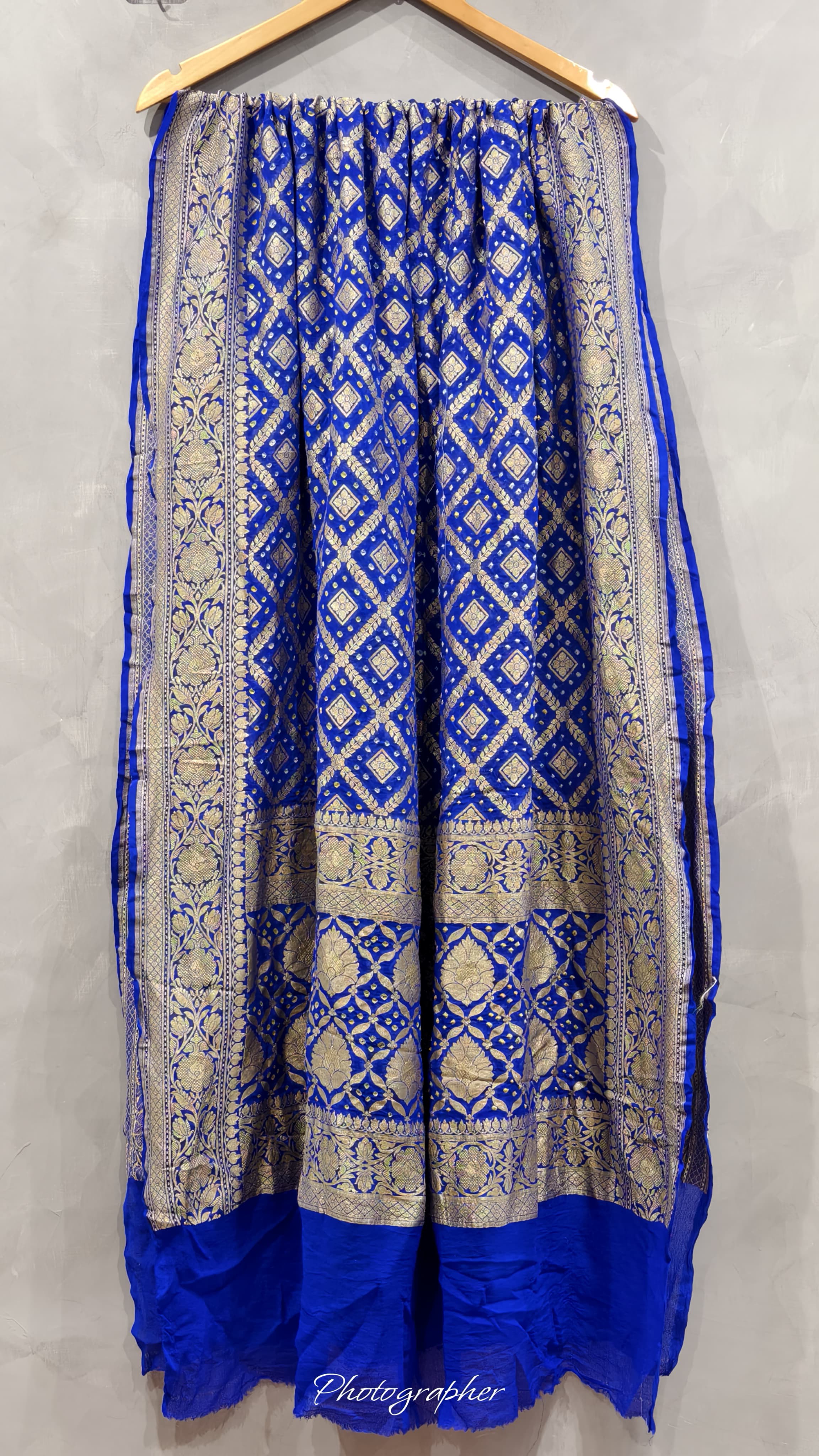 Pure Banarasi Georgette Real Neem Zari Upada Dupatta