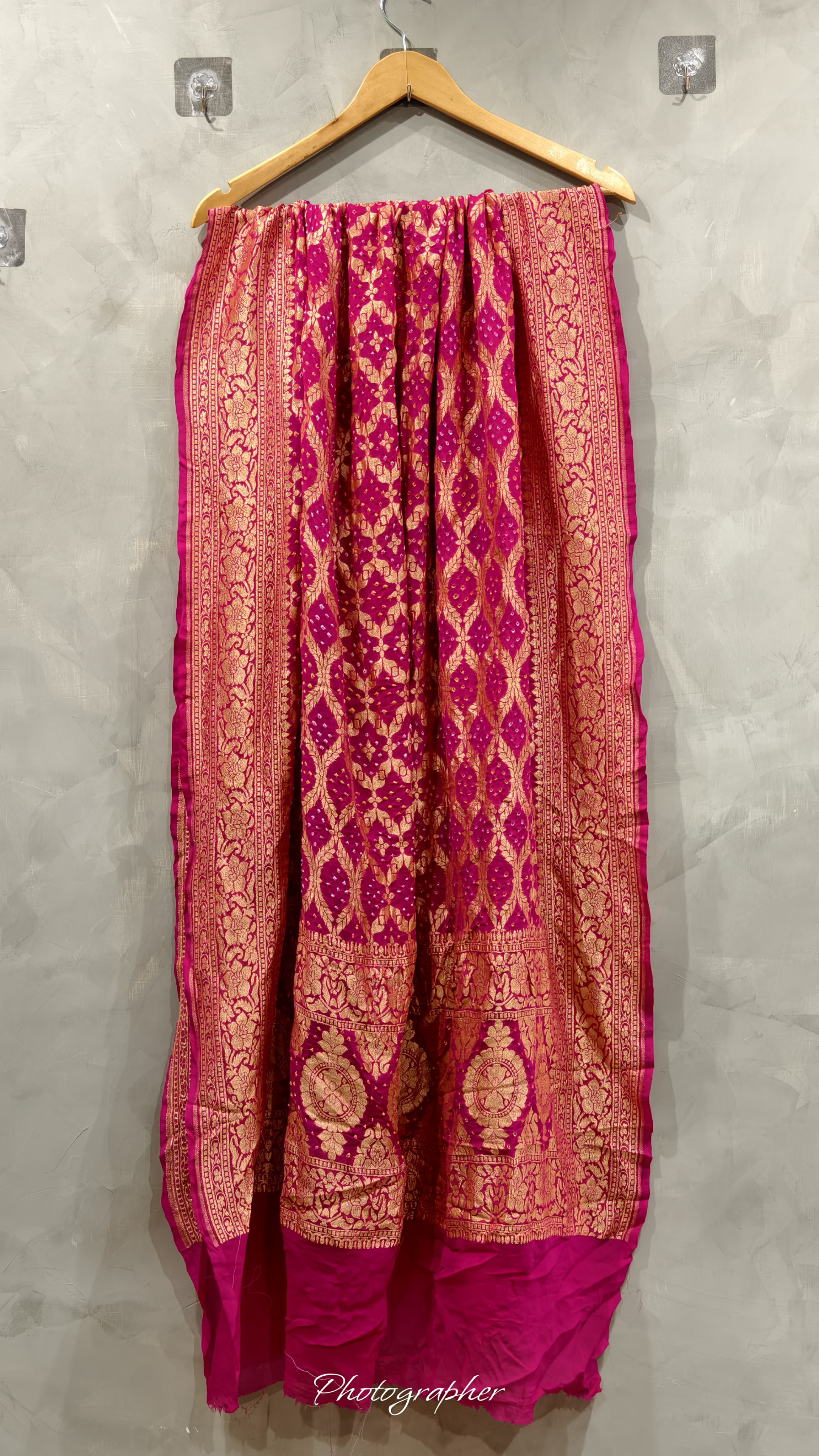 Pure Banarasi Georgette Real Neem Zari Upada Dupatta